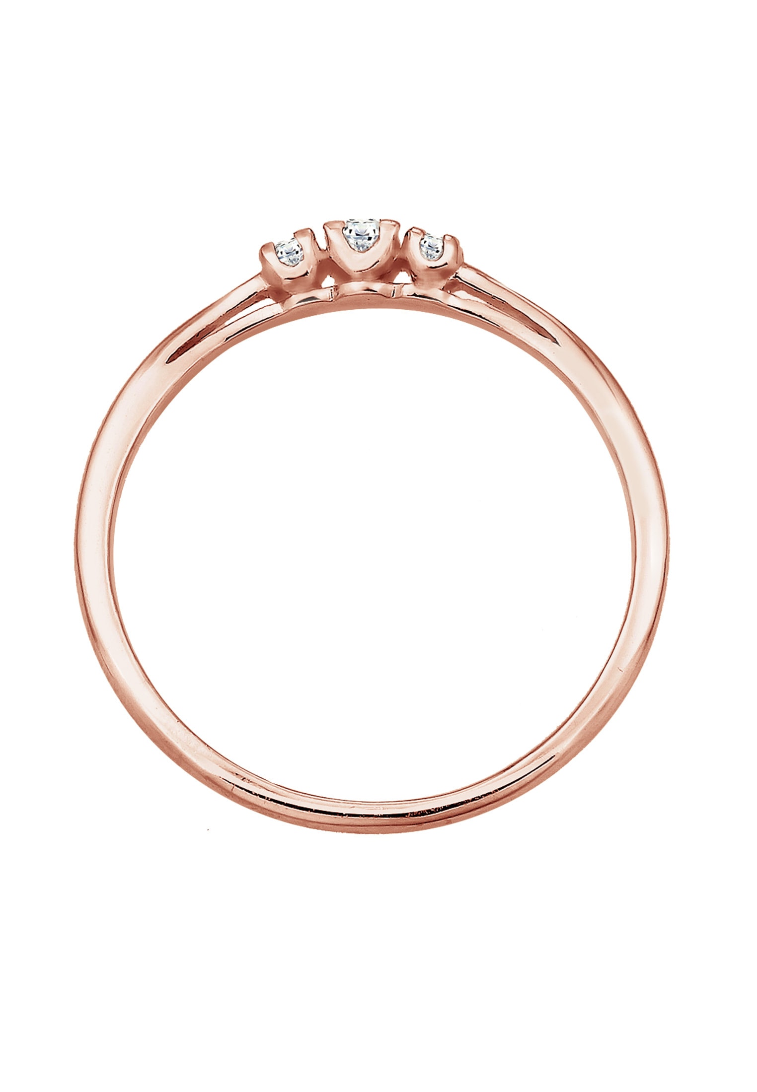 Elli DIAMONDS Verlobungsring »Ring Verlobungsring Diamant Brillantschliff (0.06 ct) 925 Sterling Silber«