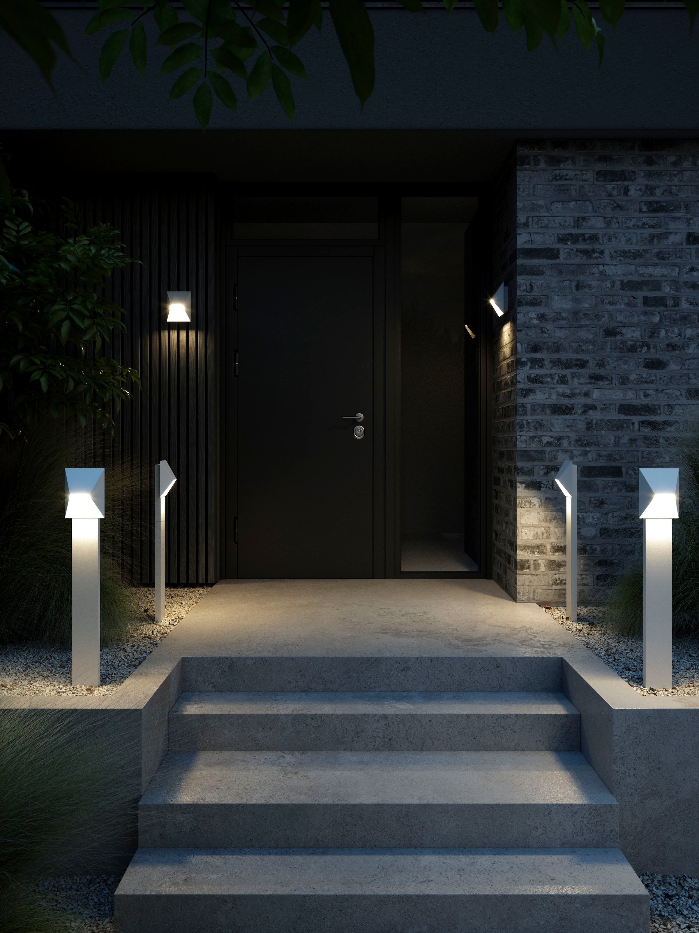 Garantie möglich, online kaufen | Pollerleuchte Architekturdesign, mit Jahren XXL 3 Parallelschaltung Glühbirne »Pontio«, Nordlux austauschbare