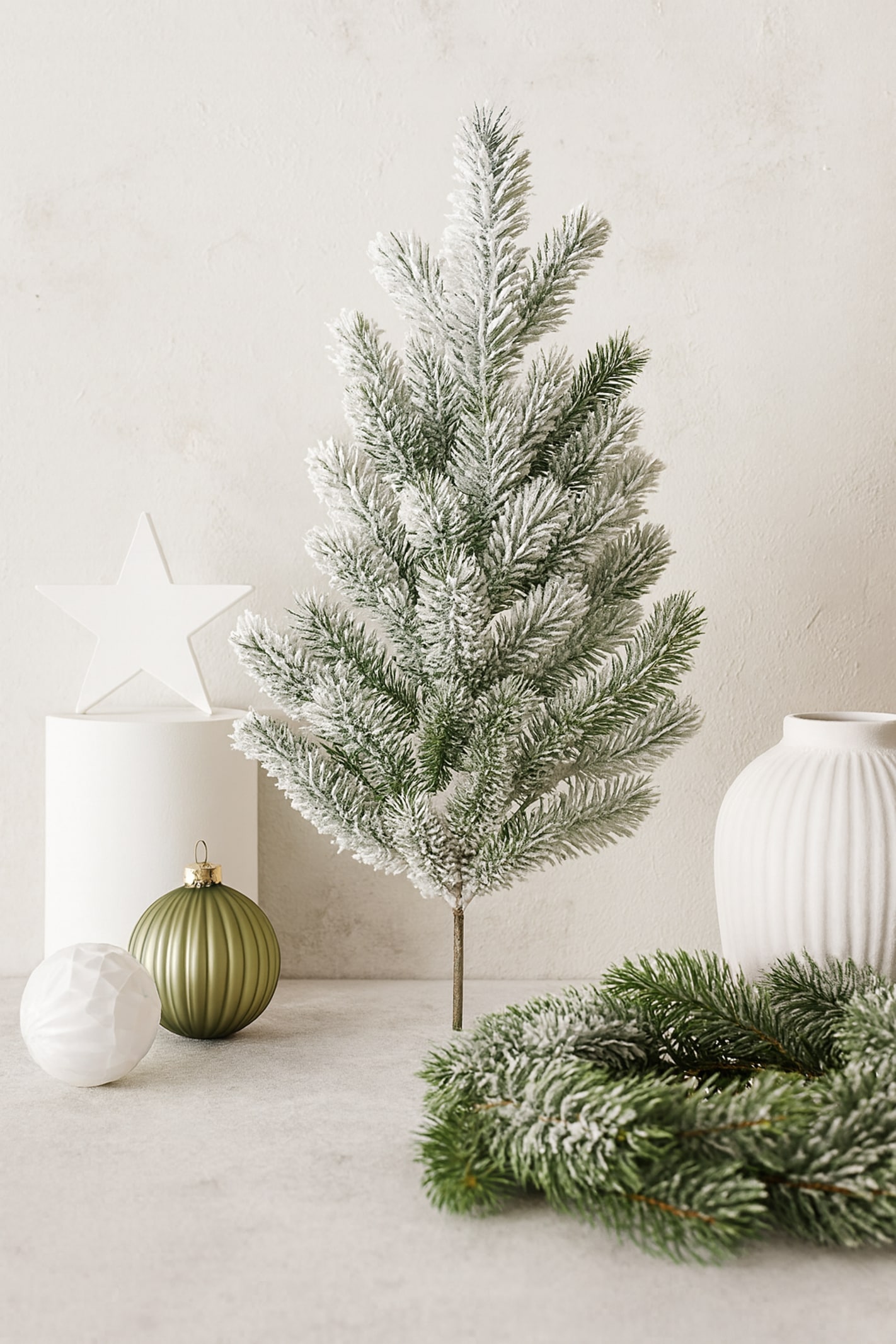 I.GE.A. Kunstzweig »Tannenzweig« Dekozweig Kunstzweig Adventskranz Kranz Gesteck Weihnachtsdeko