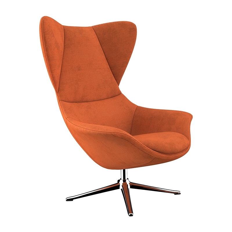 FLEXLUX Ohrensessel »Stilo Relaxsessel, TV-Sessel, OTTOs Choice«, Solitär, Stil-Ikone, drehbar, Fuß Aluminium