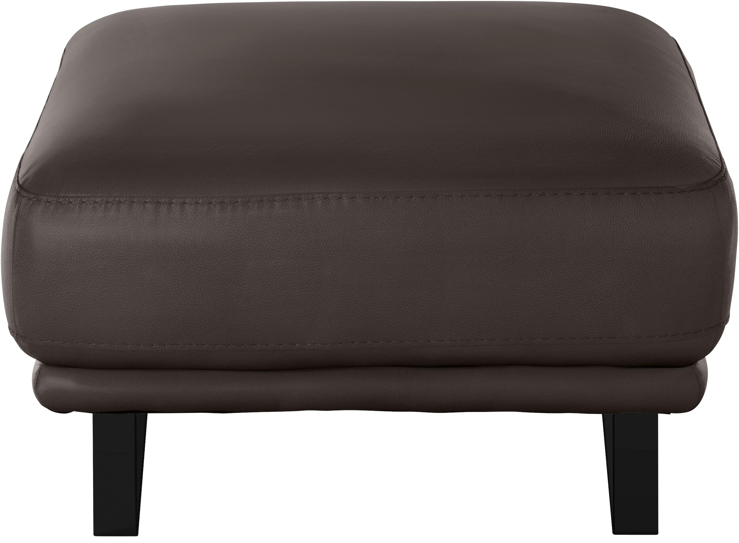 W.SCHILLIG Hocker »montanaa«, mit Metallkufen in Schwarz pulverbeschichtet, Breite 71 cm