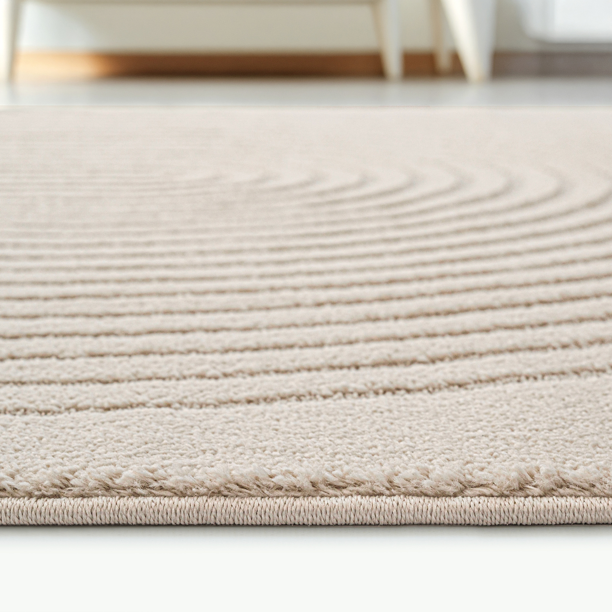 OTTO home Designteppich »Soft Dune in Standard- und Premium-Qualität, 3D Optik/Hoch-Tief Effekt« rechteckig moderner Wohnzimmer Teppich, hohe Flordichte und angenehm weich