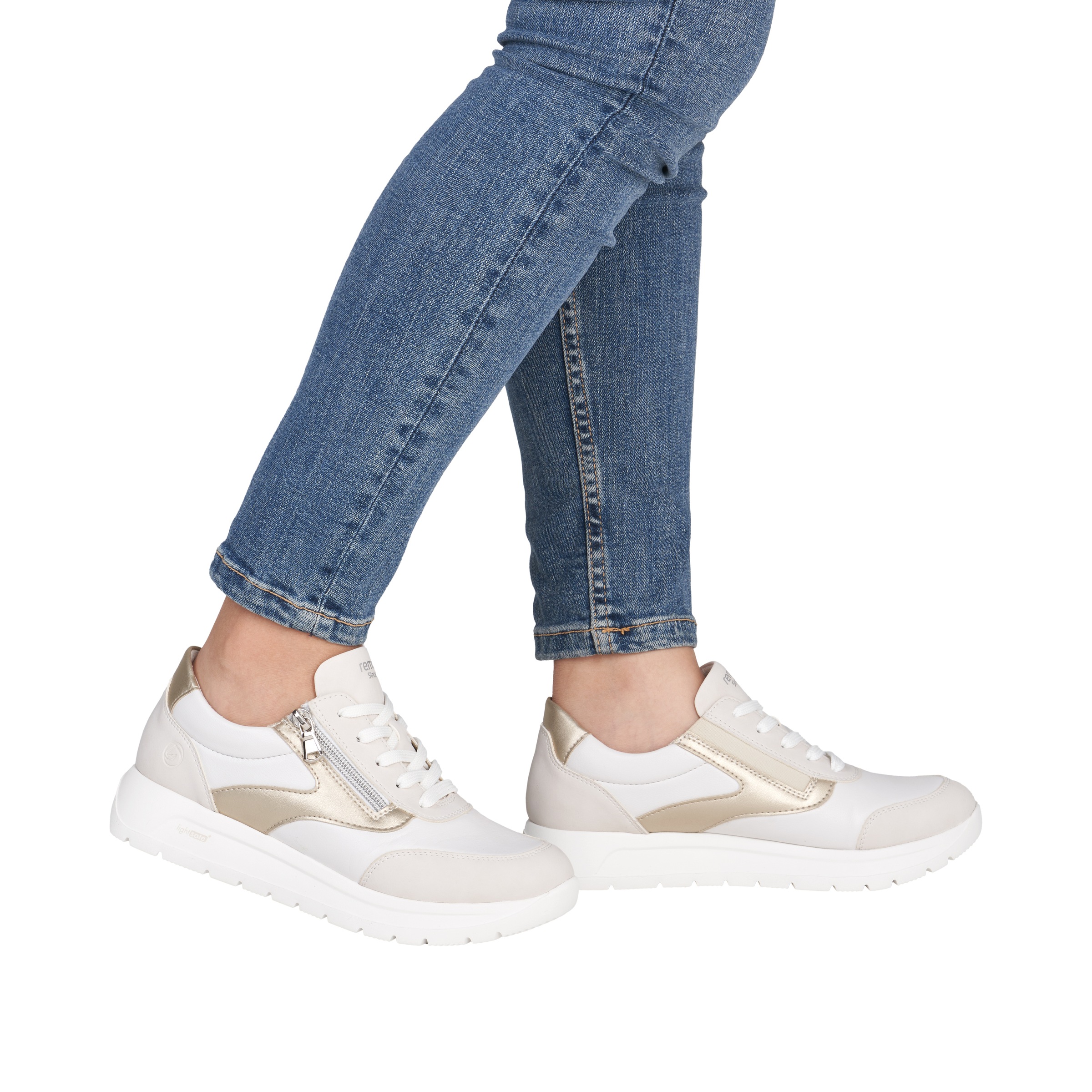 Remonte Keilsneaker  Schnürschuh, Halbschuh, Casual-Sneaker mit seitlichem Reißverschluss