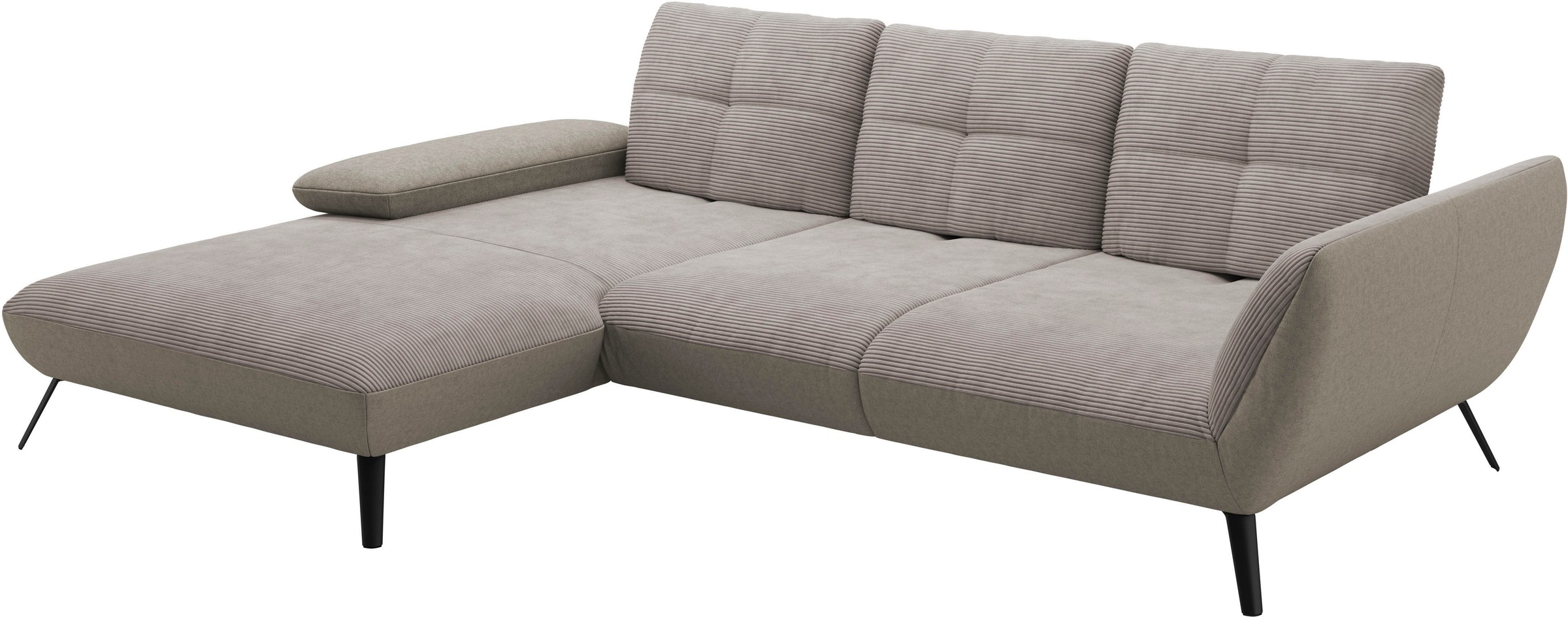 Places of Style Ecksofa »Mikado L-Form«, inkl. Sitztiefenverstellung und Armteilverstellung