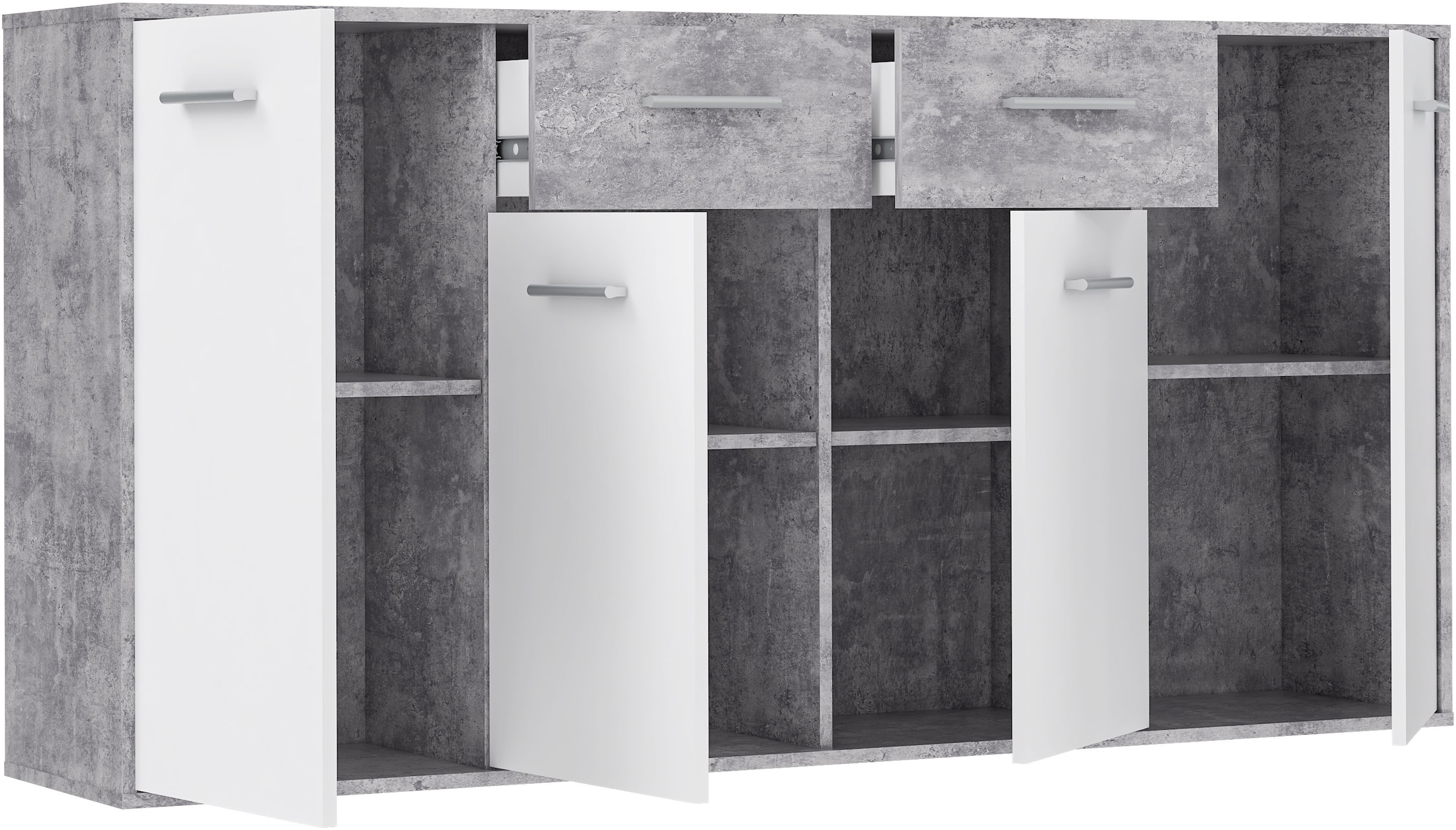 FORTE Sideboard »Sideboard, verschiedene Dekore, Schubkästen«