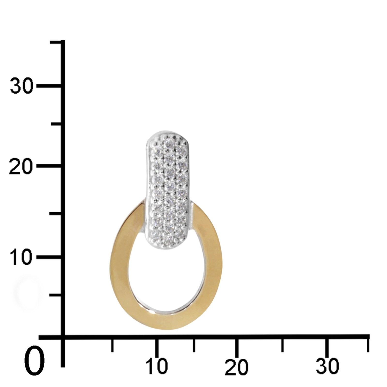 OSTSEE-SCHMUCK Kettenanhänger »- Sunny Exklusiv - Silber 925/000 & Gold 585/000 - Zirkonia«