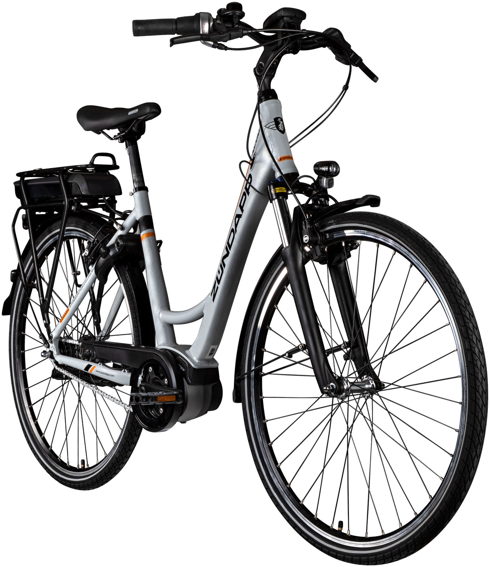 Zündapp X200 E Bike Damenfahrrad 155 - 180 cm Stadtrad Pedelec 7 Gang Shimano Schaltung Cityrad mit Bosch Mittelmotor Hollandrad
