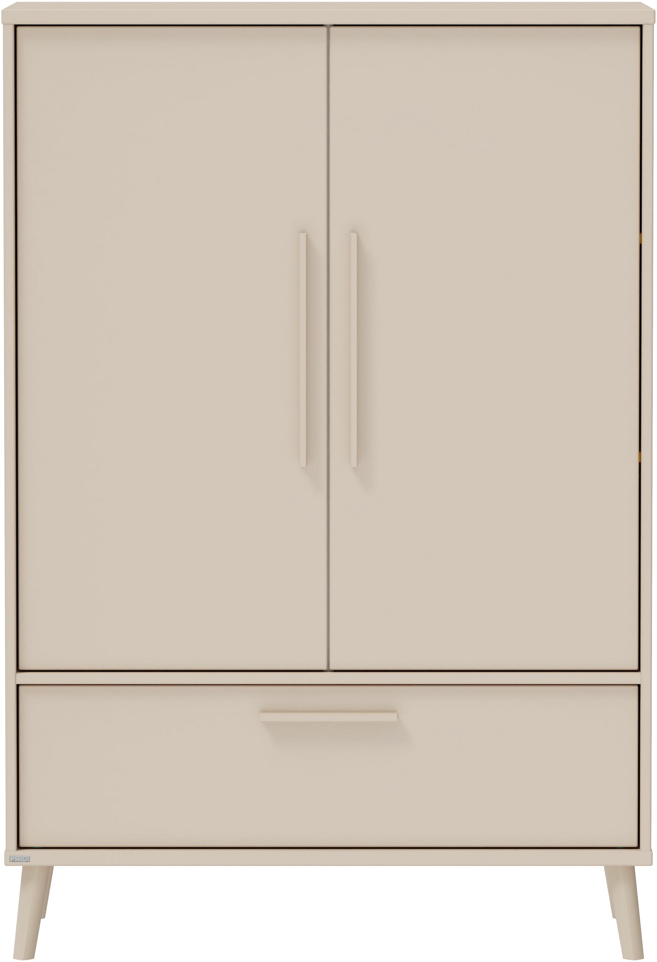 PAIDI Kleiderschrank »EEFJE in Beige mit Schublade und Türen, verschiedene Ausführungen« B/H/T ca. 95-123/139-204/41-57cm, mit 2 oder 3 Türen + Tiny-Variante,  stabiler Drehtürenschrank aus Holz, mit Soft-Close-Funktion