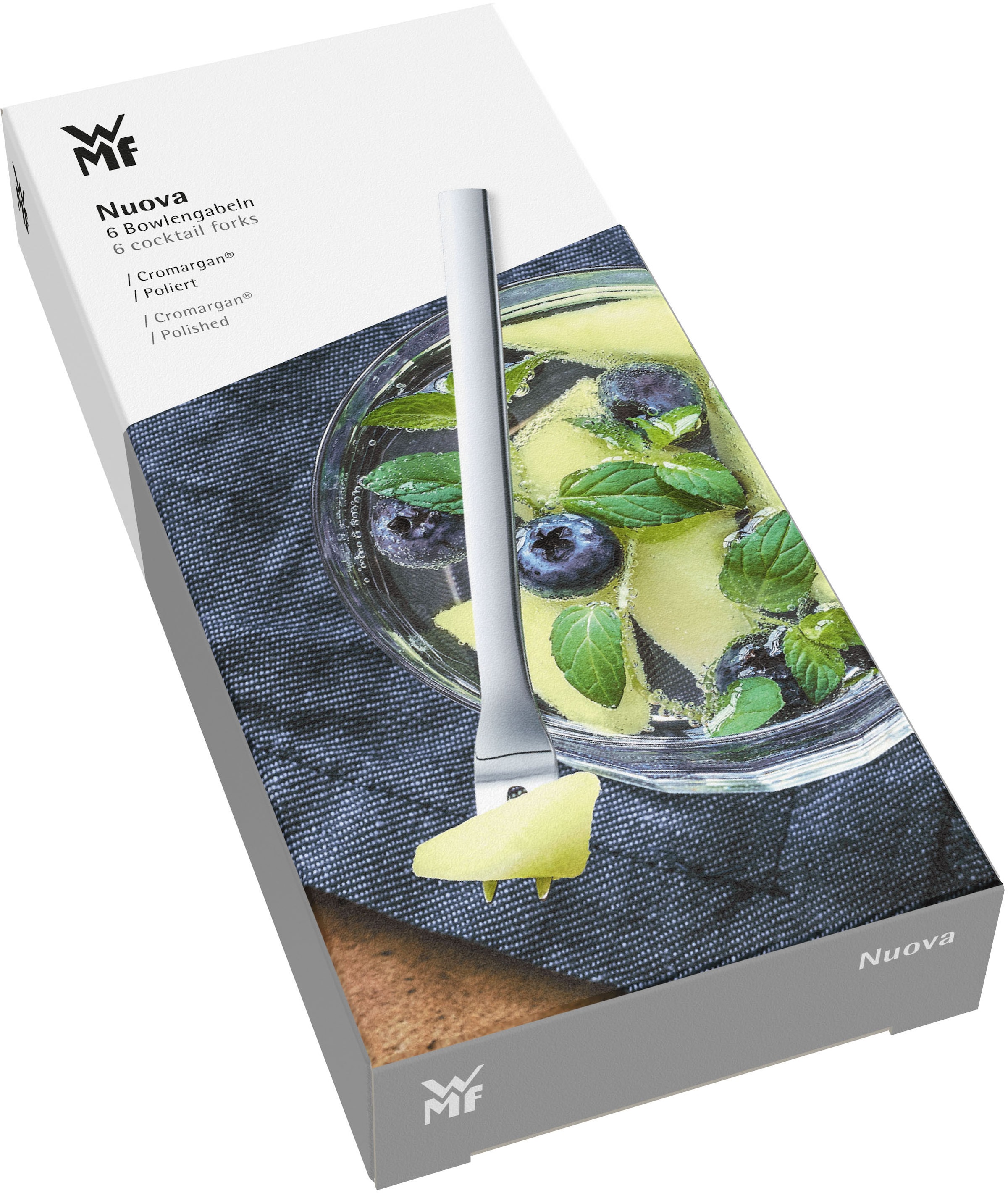 WMF Besteck-Set »Nuova« 6-tlg., 12,5 cm, Cromargan Edelstahl rostfrei, Geschenkverpackung