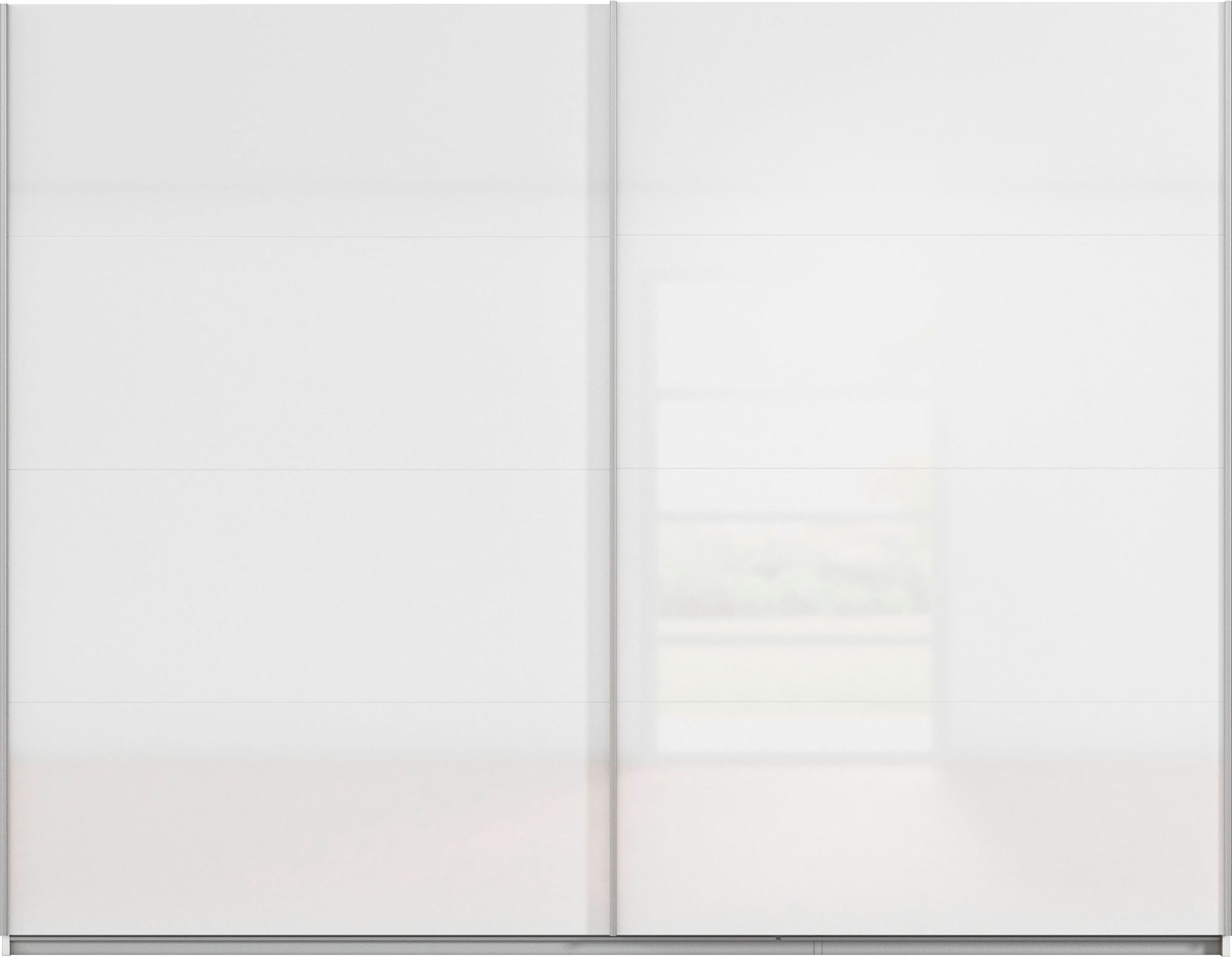 INOSIGN BY RAUCH Schwebetürenschrank »Kleiderschrank Schrank Garderobe Schlafzimmerschrank THANOS«, (in 3 verschiedenen Ausstattungen BASIC/CLASSIC/PREMIUM), Optional mit Spiegel, Metall-Griffleisten alufarben MADE IN GERMANY