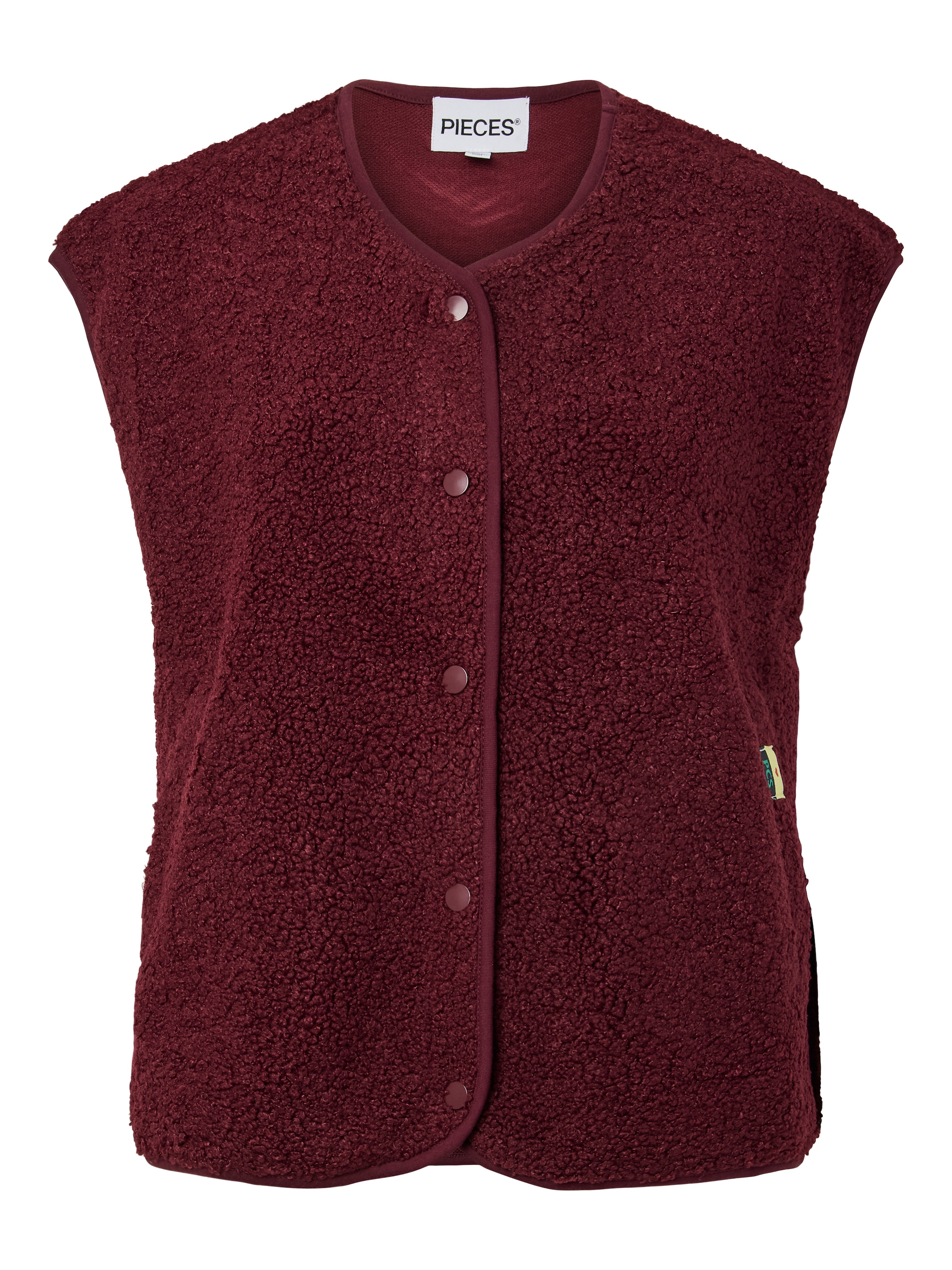pieces Plüschweste »PCKATTY TEDDY VEST NOOS BC« Kunstfaser, Plüsch