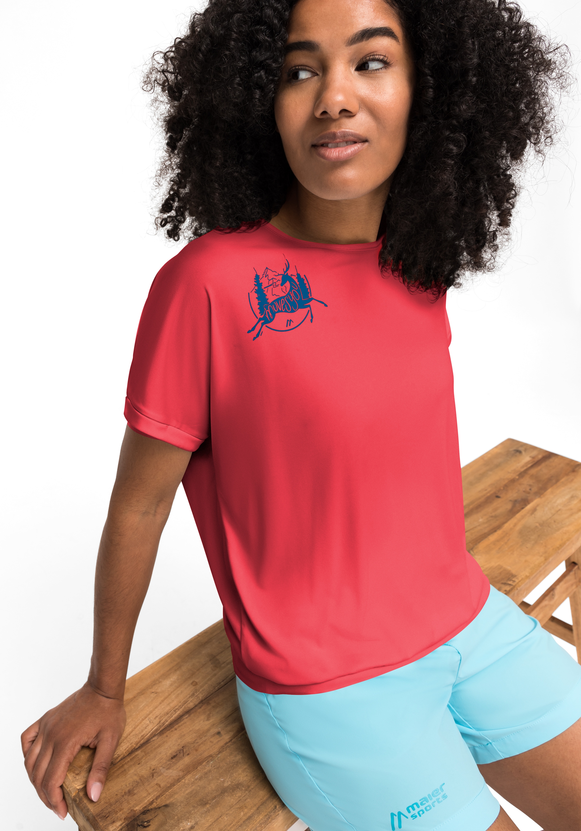 Maier Sports T-Shirt Kurzarmshirt für Freizeit Damen »Setesdal ♕ Wandern und bei W«