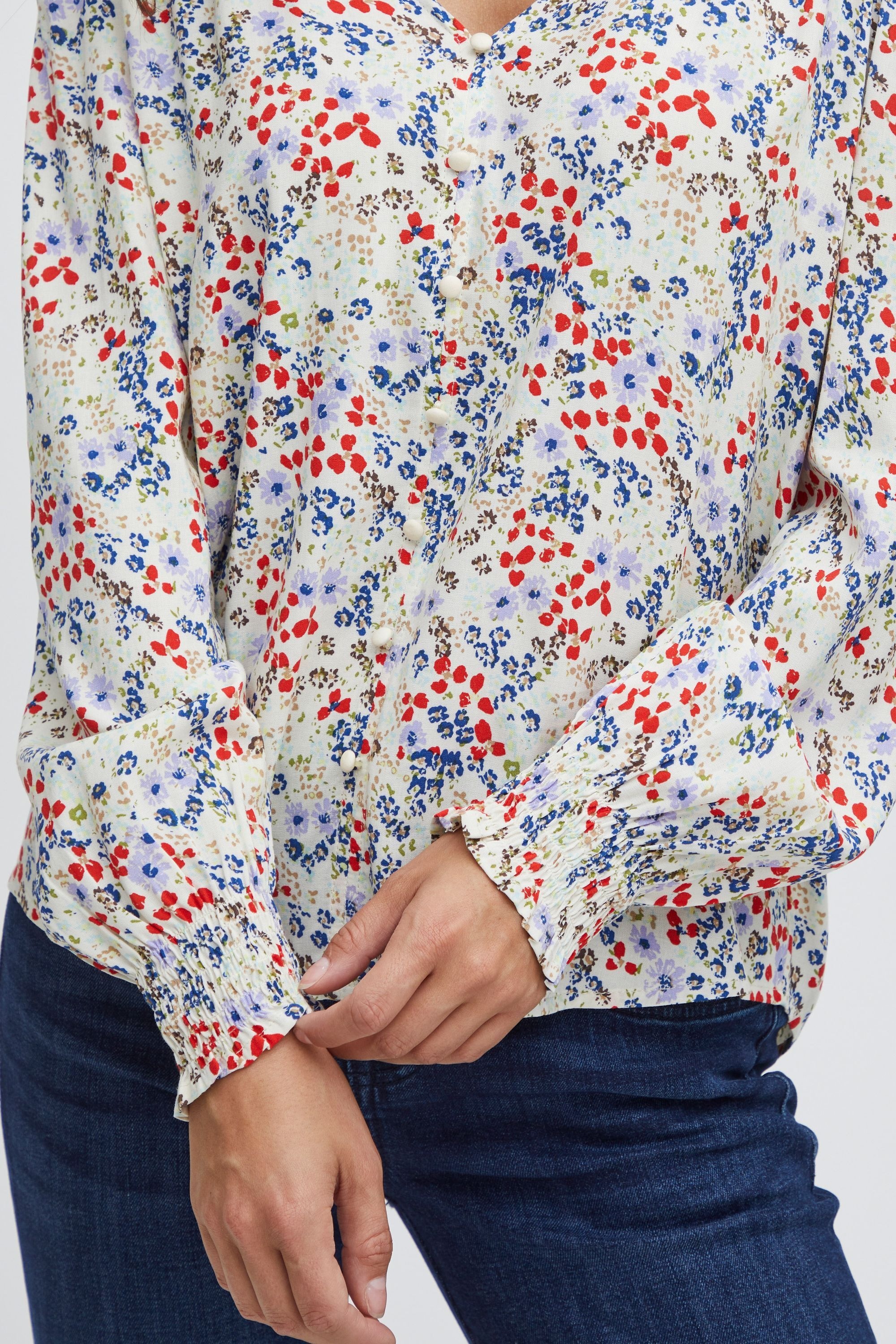 fransa Langarmbluse »Langarmbluse FRFlowy«