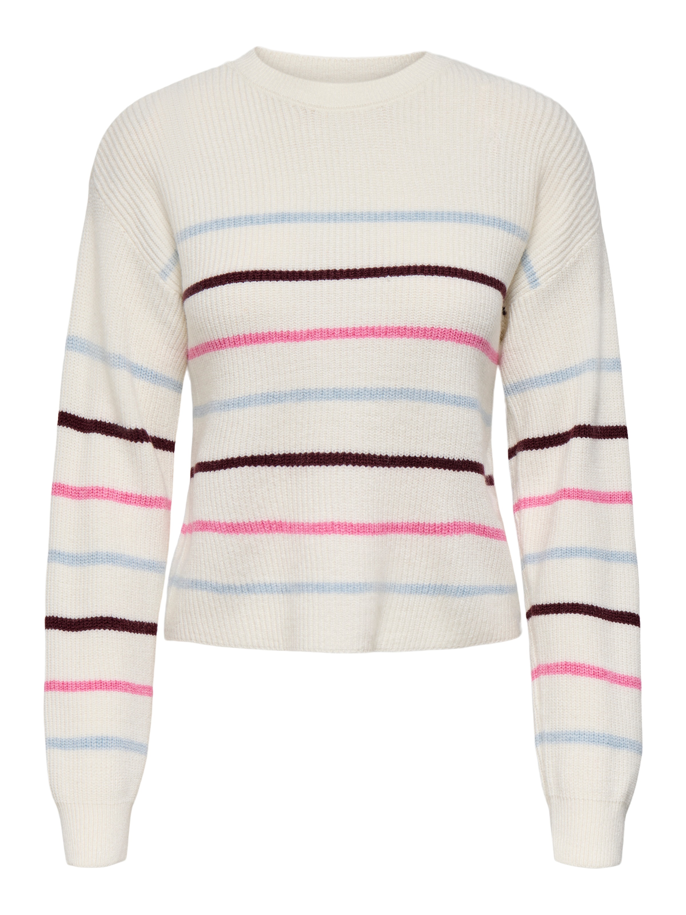 ONLY Strickpullover »ONLIBI LS STRIPE O-NECK CC KNT«