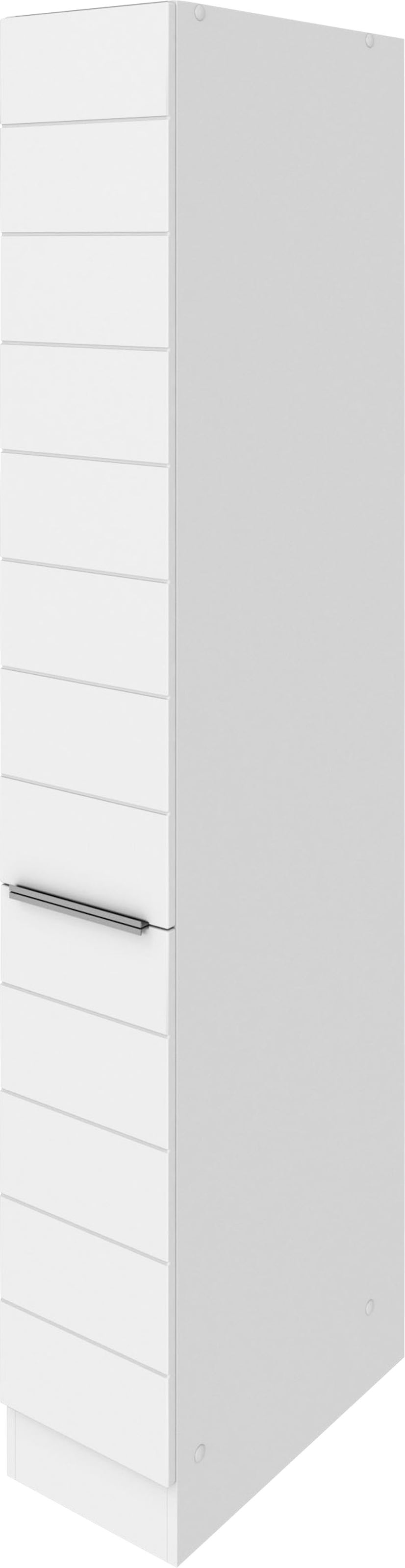 KOCHSTATION Apothekerschrank »KS-Luhe« 30 cm breit, hochwertige MDF-Fronten mit waagerechter Lisene