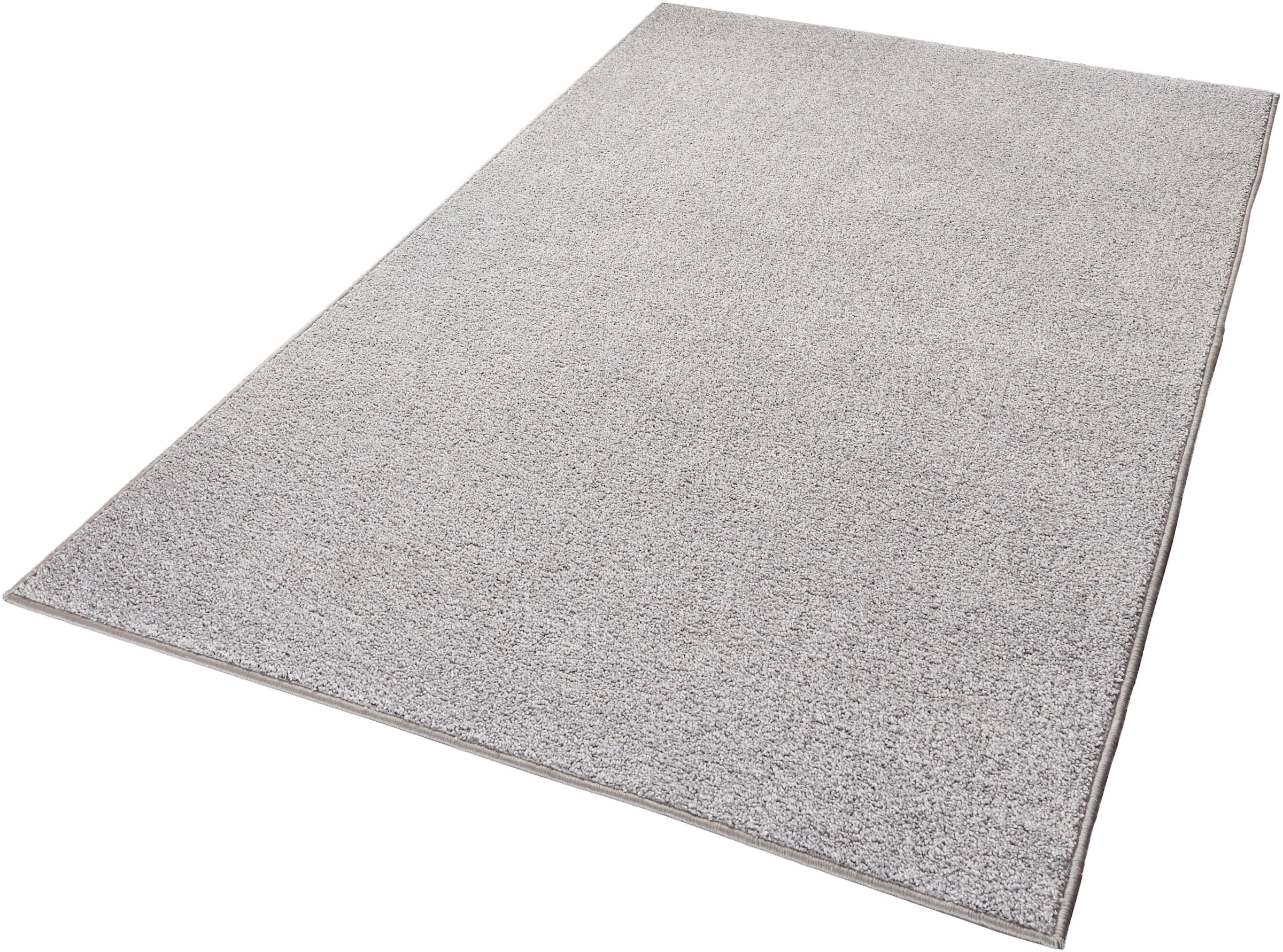 HANSE Home Teppich »Pure 100 Kurzflor«, rechteckig, 13 mm Höhe, Kurzflor, uni, umkettelt, Läufer, Wohnzimmer, Kinderzimmer, Flur