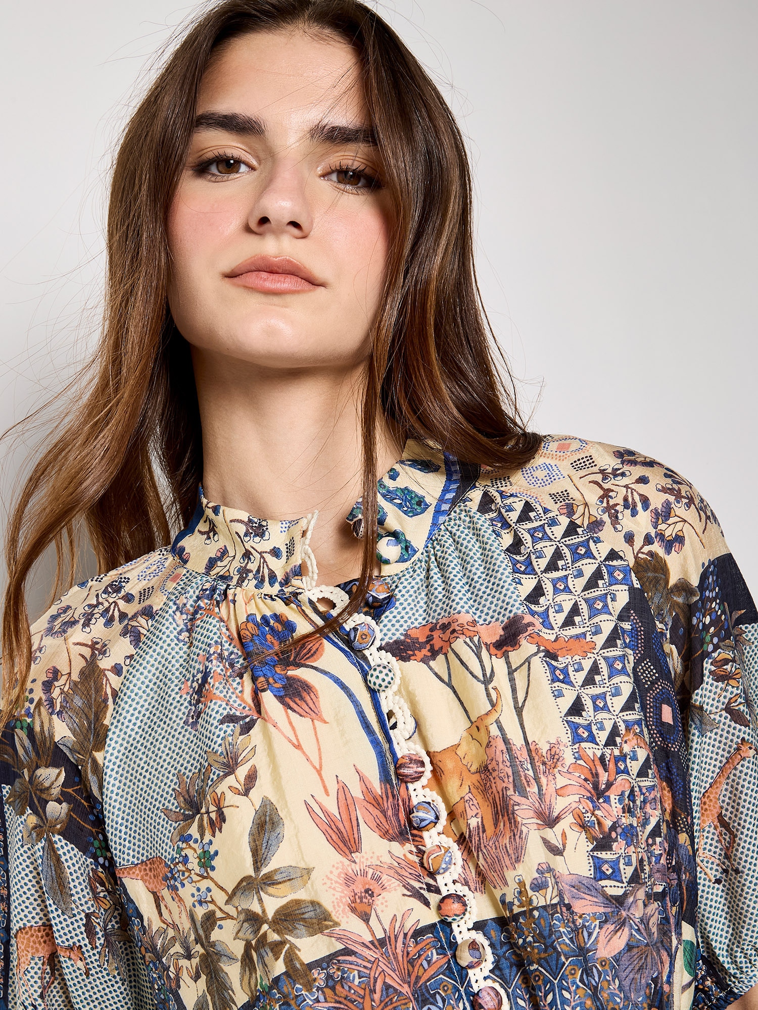 Apricot Midikleid »Midikleid« mit Patchwork-Print