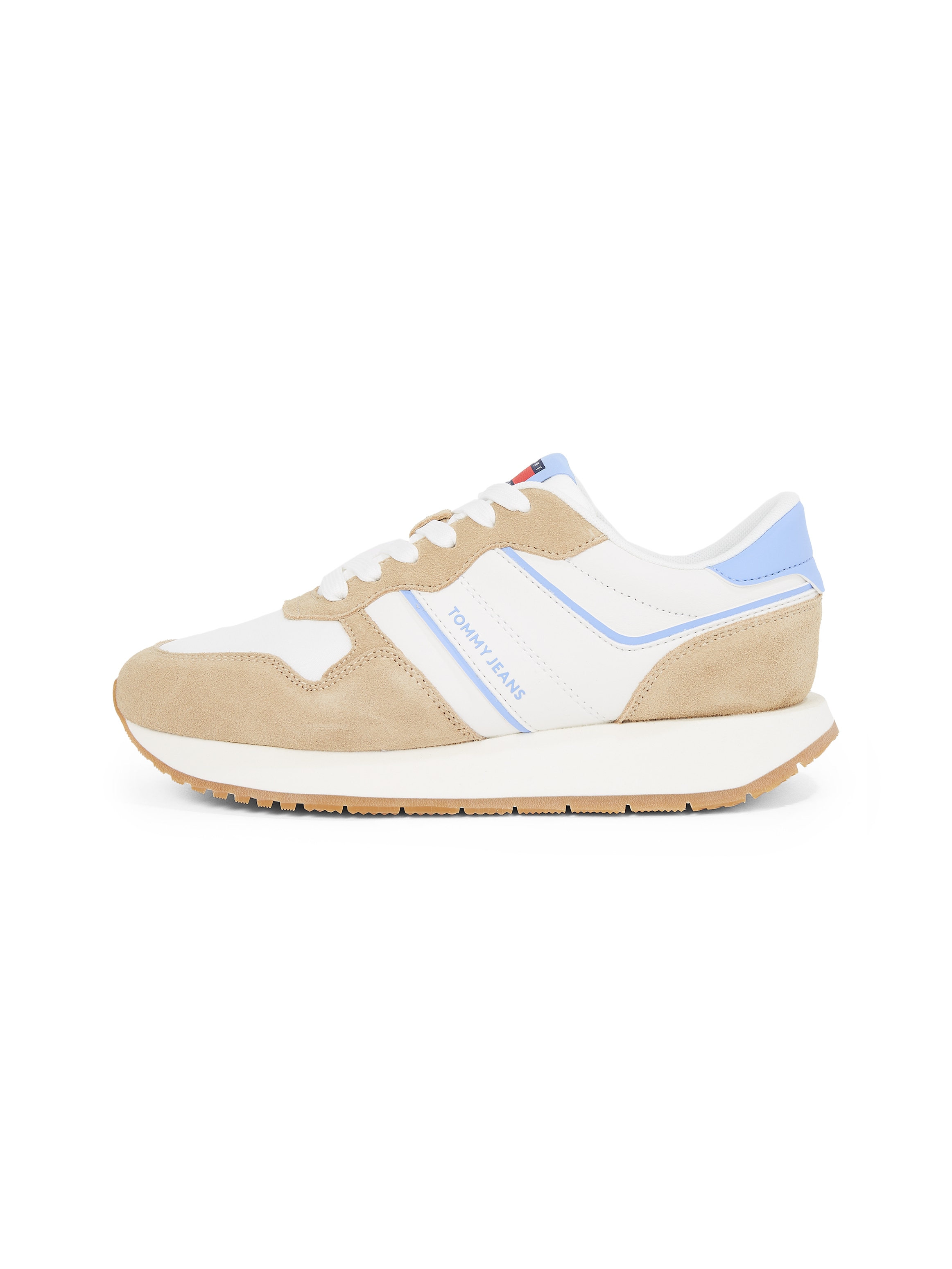 Tommy Jeans Plateausneaker »TJW EVA RUNNER LIGHT«, Freizeitschuh, Halbschuh, Schnürschuh mit Kontrastbesätzen