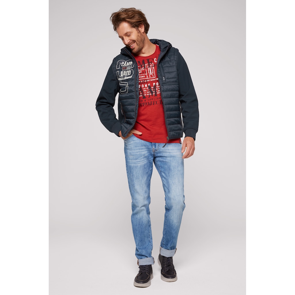 CAMP DAVID Softshelljacke, mit Kapuze