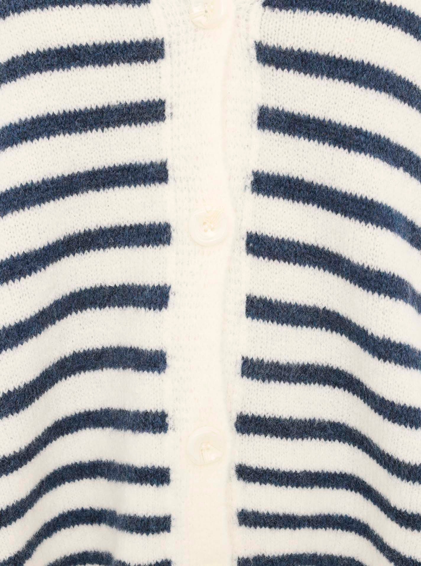 Zwillingsherz Strickjacke »"Streifen"« One Size, Loose-Fit, Langarm, Wollanteil, V-Ausschnitt