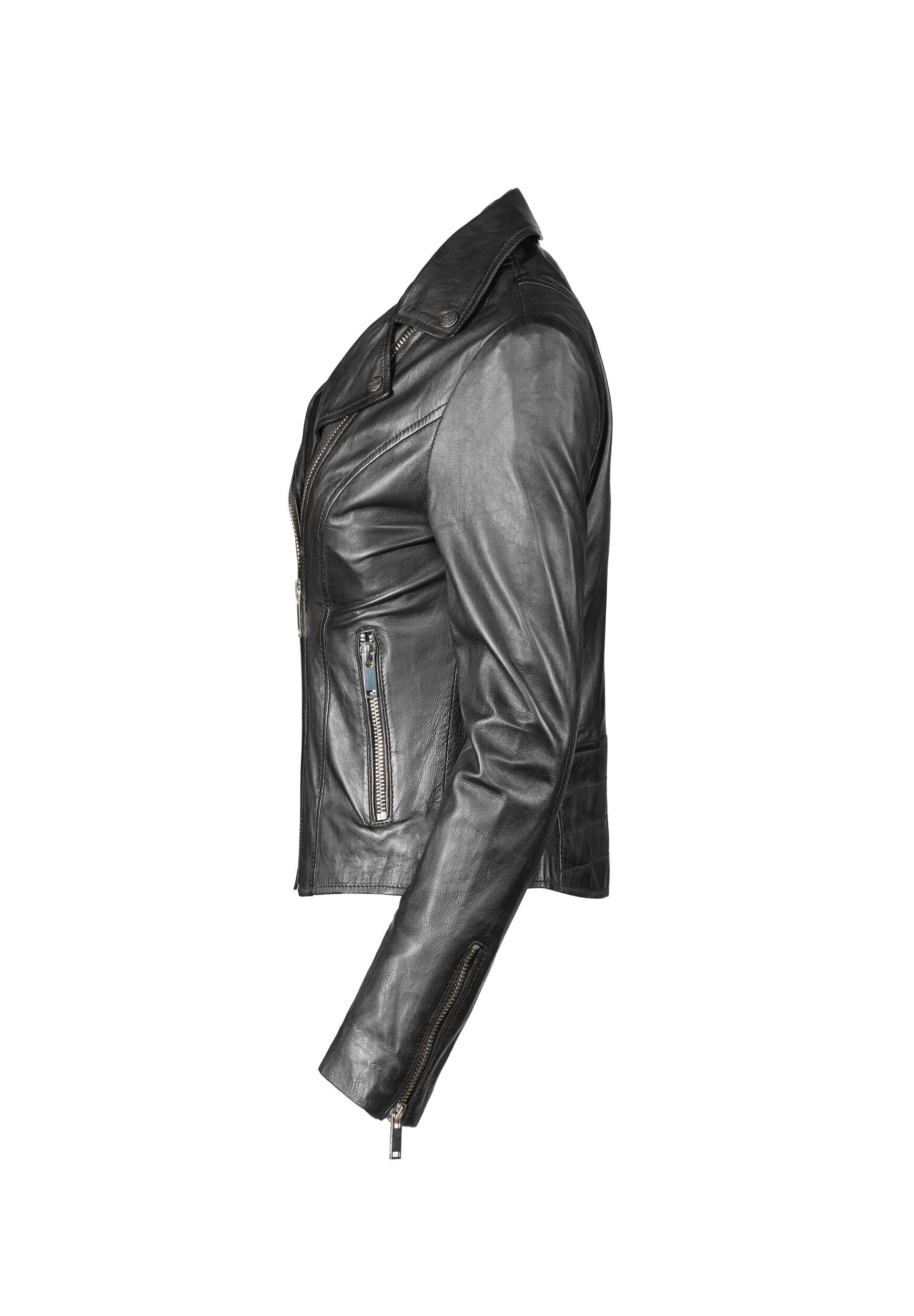 Apple of Eden Lederjacke »Apple of Eden Lederjacke AOE-103« ohne Kapuze aus hochwertigem Leder