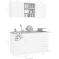 HELD MÖBEL Küchenzeile »Mali«, mit E-Geräten, Breite 150 cm