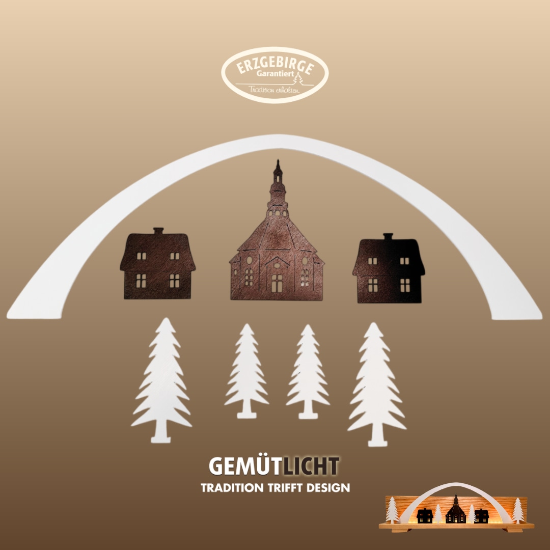 Weigla Dekofigur »Figurenset "Seiffen" für WEIGLA Dekosockel, aus Holz« Erzgebirge garantiert, Deko für Weihnachten und das ganze Jahr