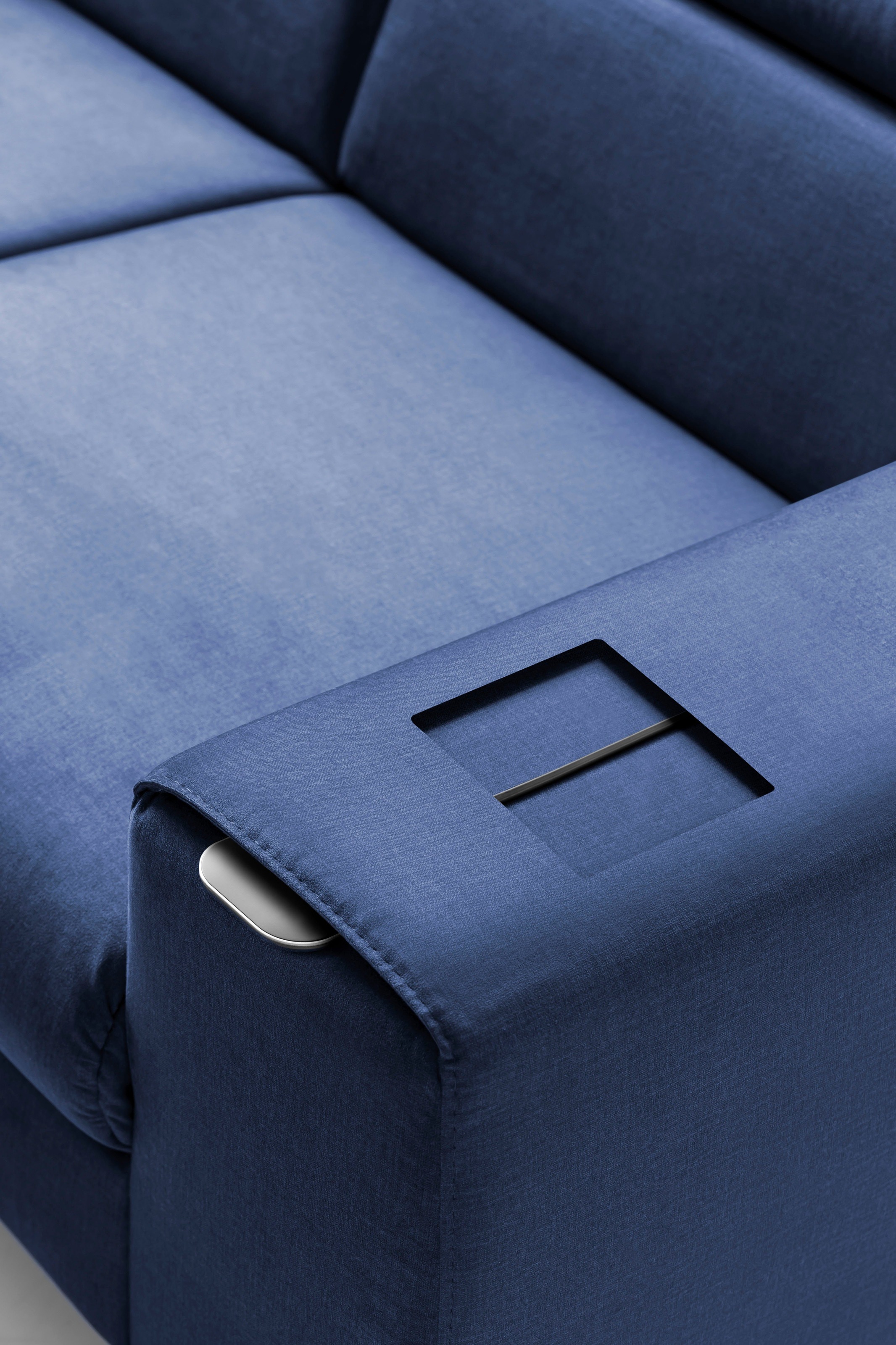 COTTA Polstergarnitur »Morven L-Form«, (Set), Set bestehend aus: Ecksofa mit Kopfteilverstellung & Hocker