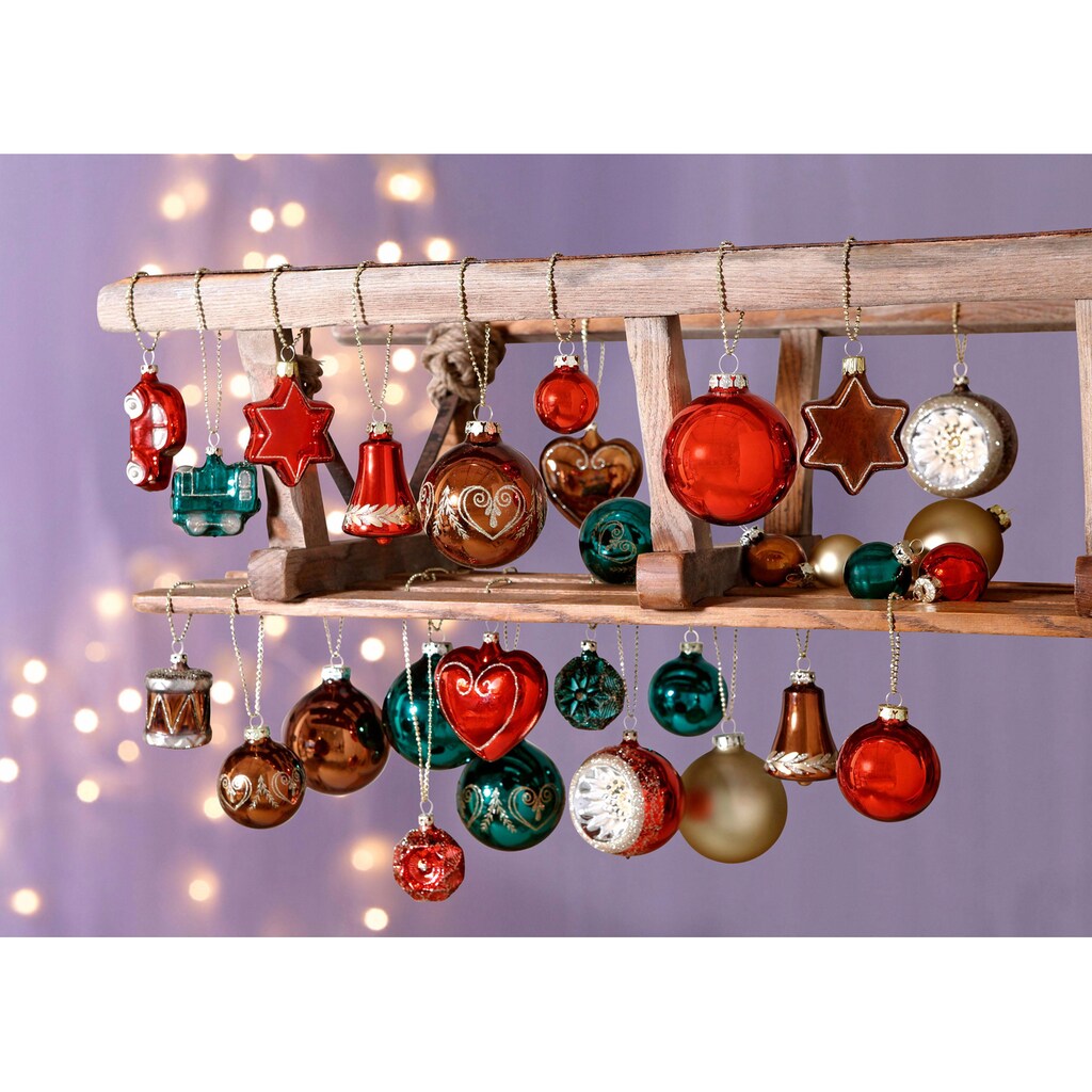 Thüringer Glasdesign Christbaumschmuck »Lieblingsstücke, Weihnachtsdeko, Christbaumschmuck«, (Spar-Set, 3 tlg.)