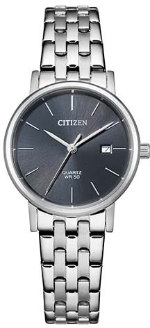 Citizen Quarzuhr »EU6090-54H«, Armbanduhr, Damenuhr, Edelstahlarmband, Datum