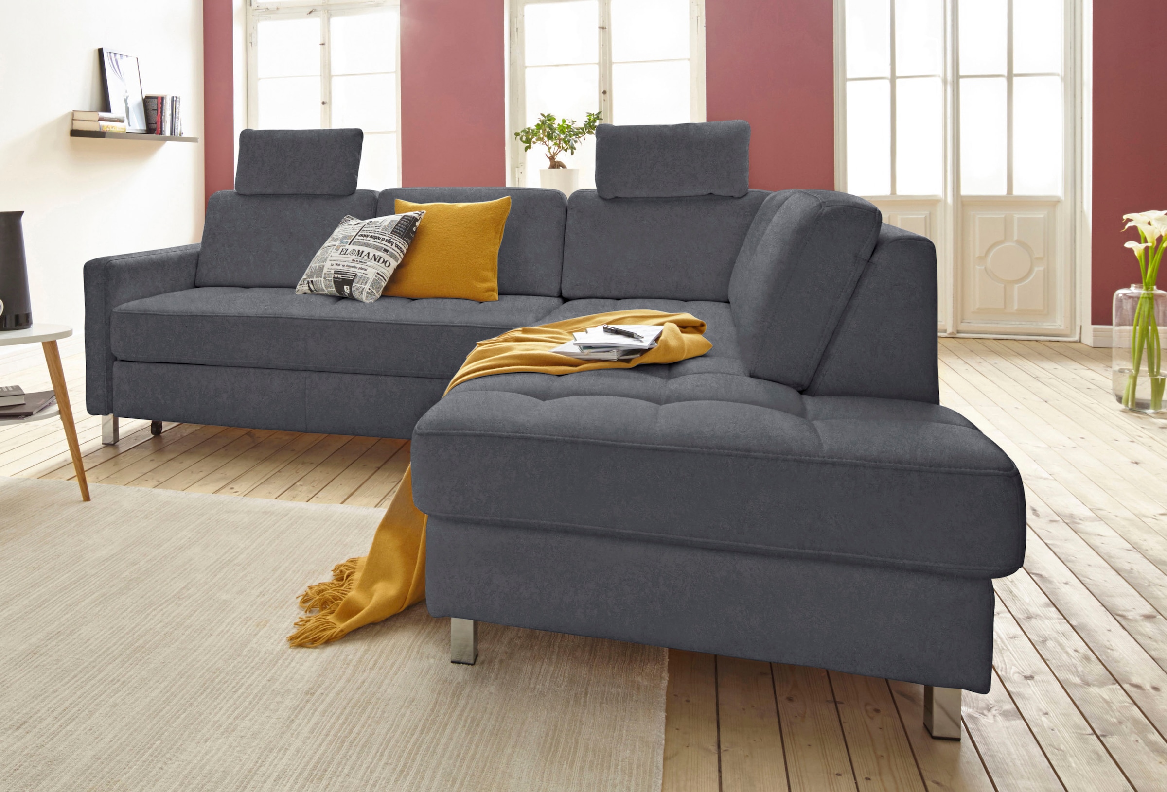 sit&more Ecksofa, wahlweise mit Bettfunktion und Bettkasten kaufen