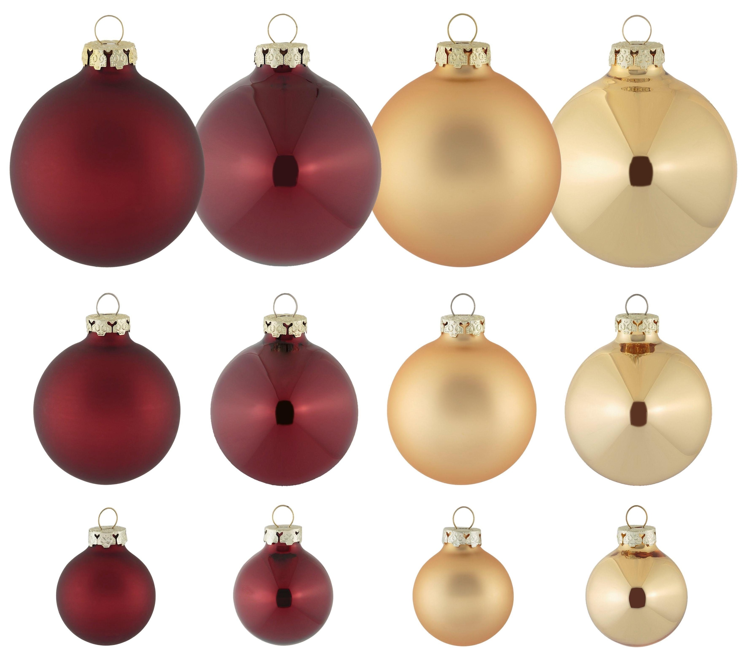 Thüringer Glasdesign Weihnachtsbaumkugel »Opulent«, (Set, 40 St.) günstig  online kaufen
