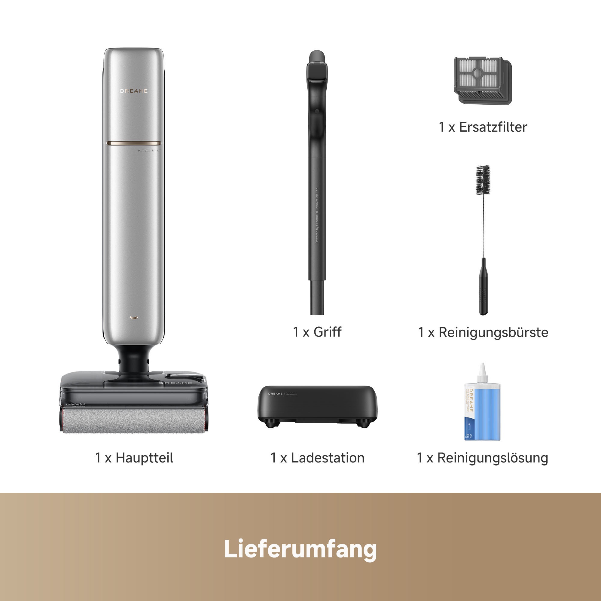 Dreame Nass-Trocken-Sauger »T15 Pro Heat« 420 W, Heißwasserwischen