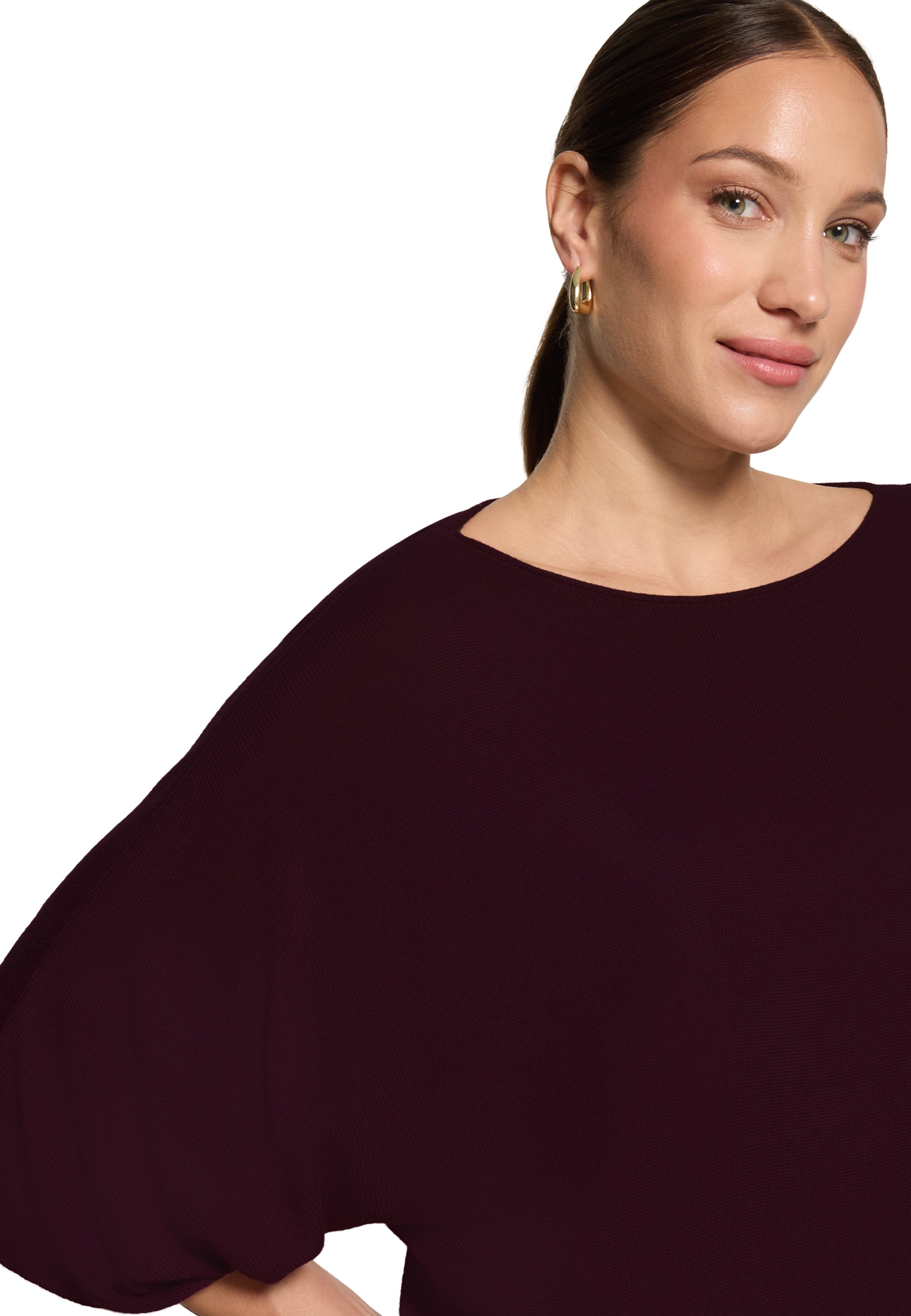 Zero Rundhalspullover »Feinstrickpullover kurzarm«