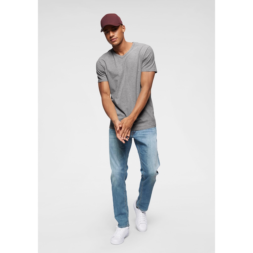 Jack & Jones T-Shirt »SLIM- FIT BASIC TEE V-NECK«