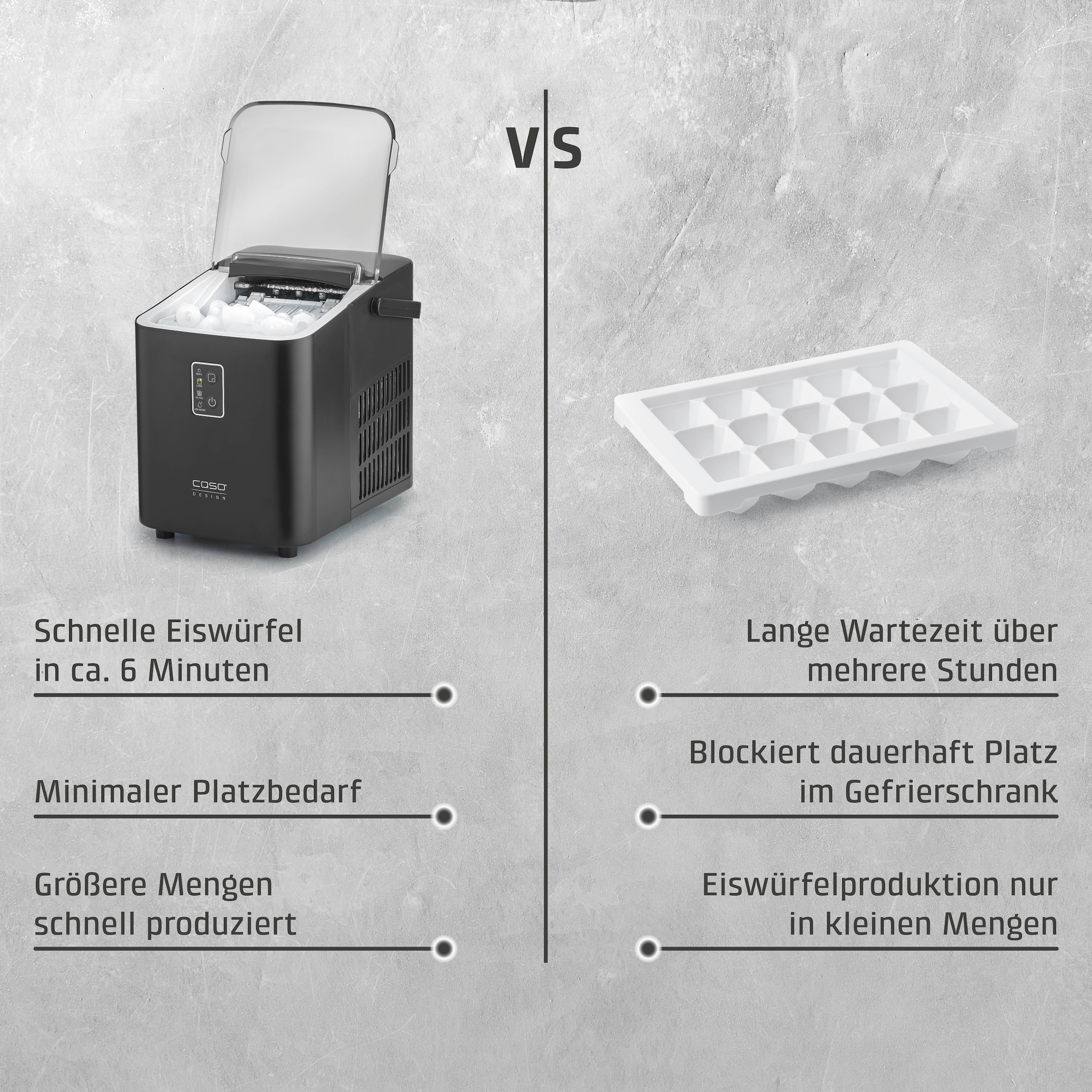 Caso Elektrischer Eiswürfelbereiter »3401 CASO IceChef Compact« 3401 CASO IceChef Compact