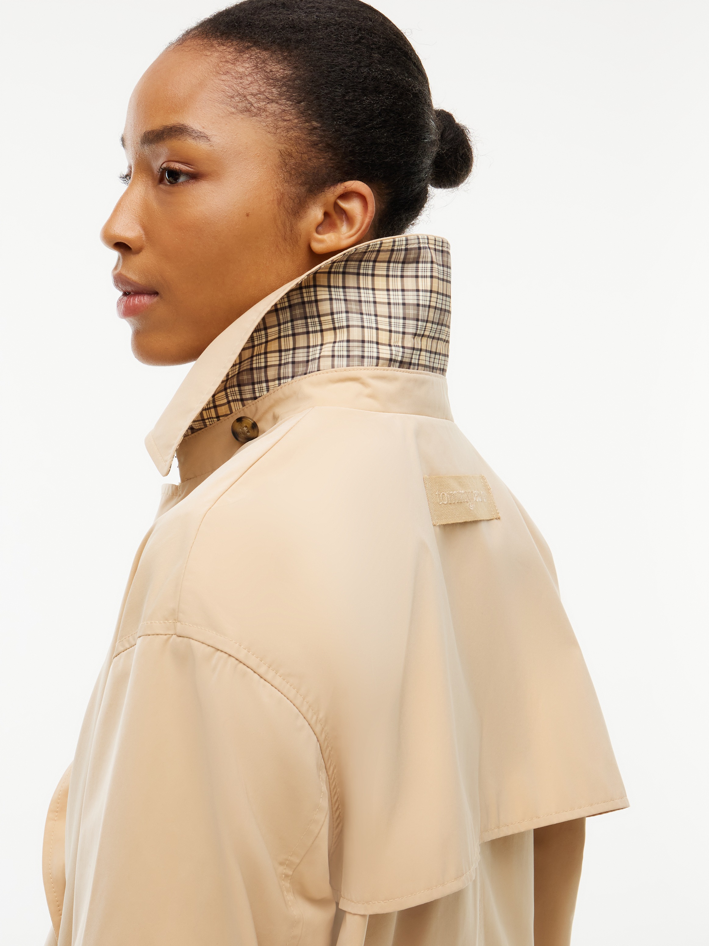 Tommy Jeans Kurzjacke »TJW SHORT TRENCH JACKET« Materialmix