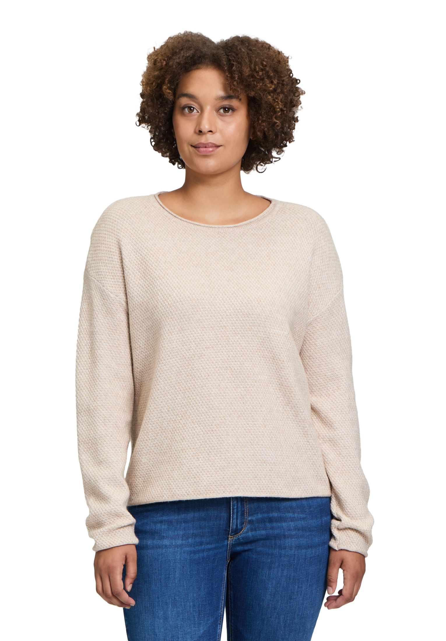 Betty&Co Strickpullover »Strickpullover mit Rundhalsausschnitt«