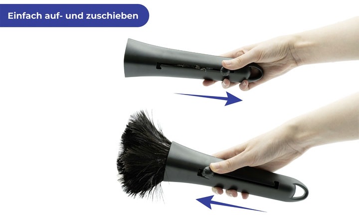 Maximex Staubwedel »Straußenfeder«, kleiner Staubwischer mit 100 % echten Straußenfedern, einschiebbar