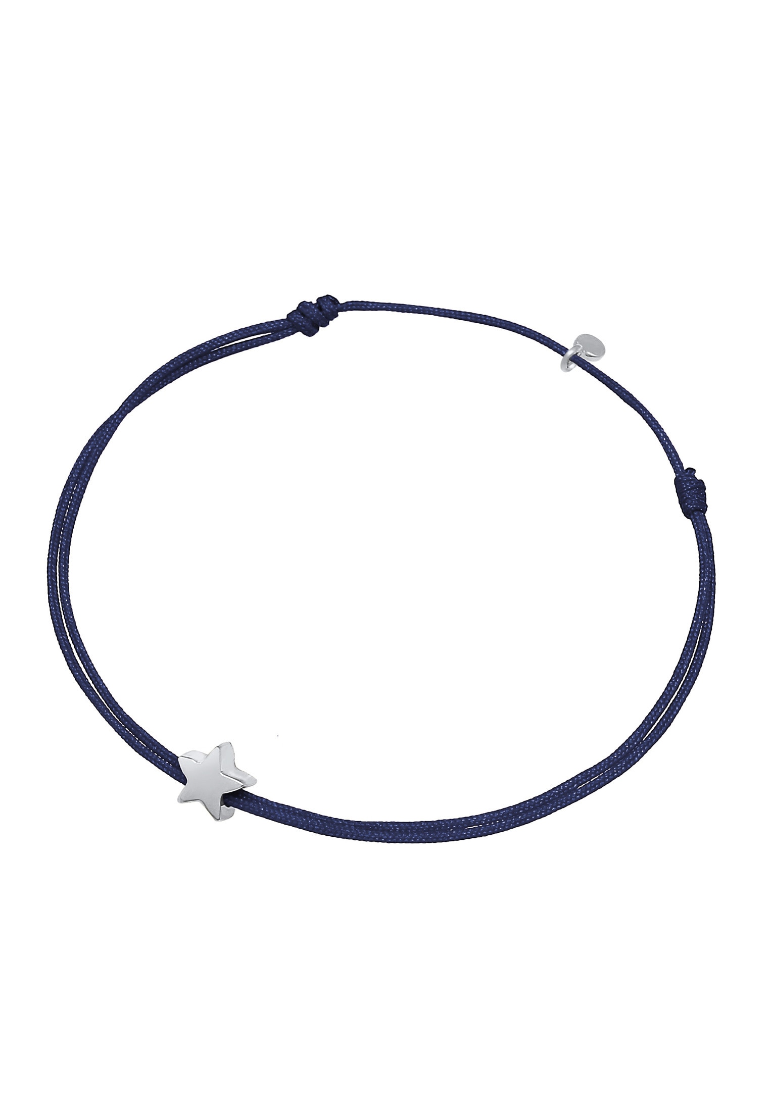Elli Armkette »Armband Stern Astro Textilband 925 Silber«