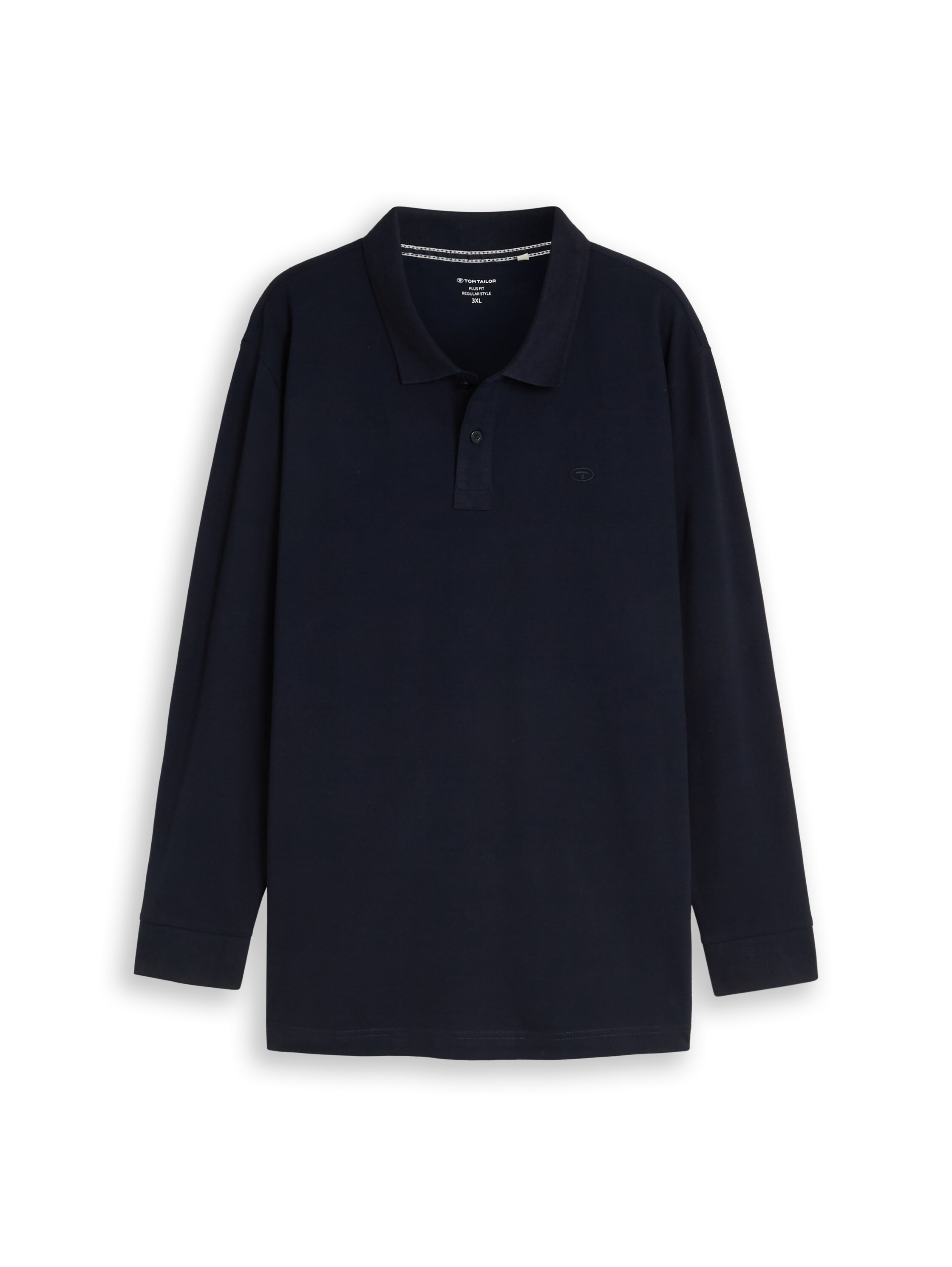 TOM TAILOR PLUS Langarm-Poloshirt Extra lang / Große Größen