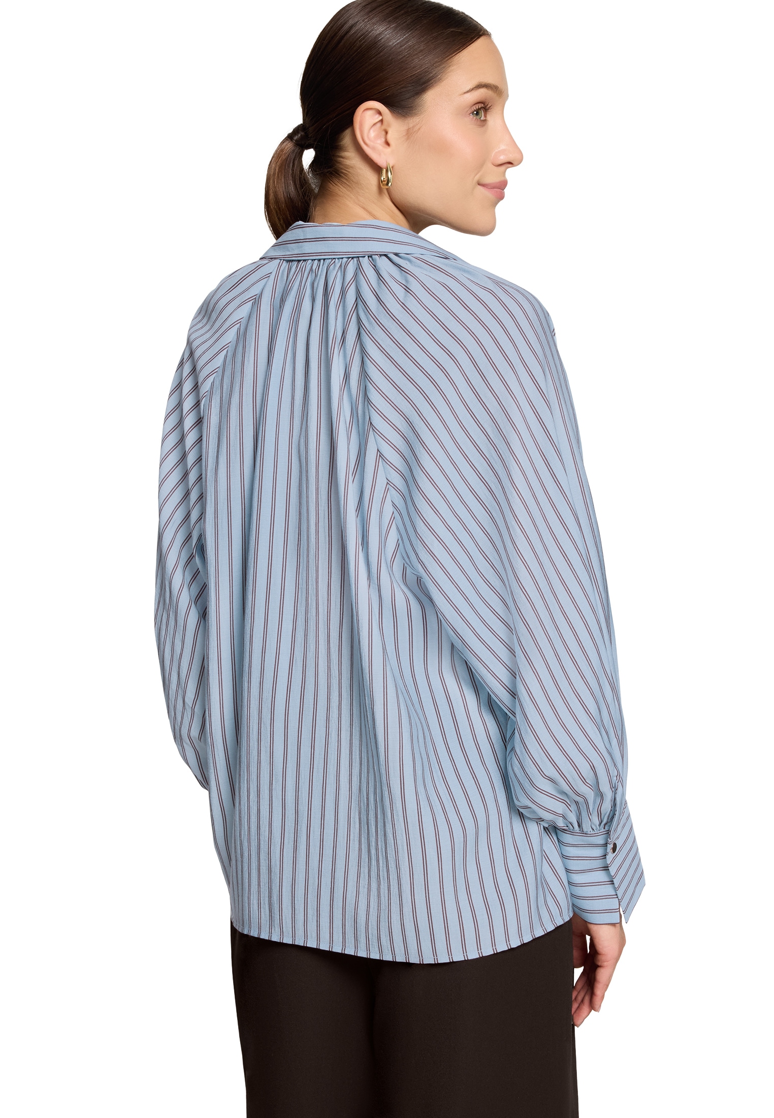 Zero Klassische Bluse »Streifenbluse mit Kragen«