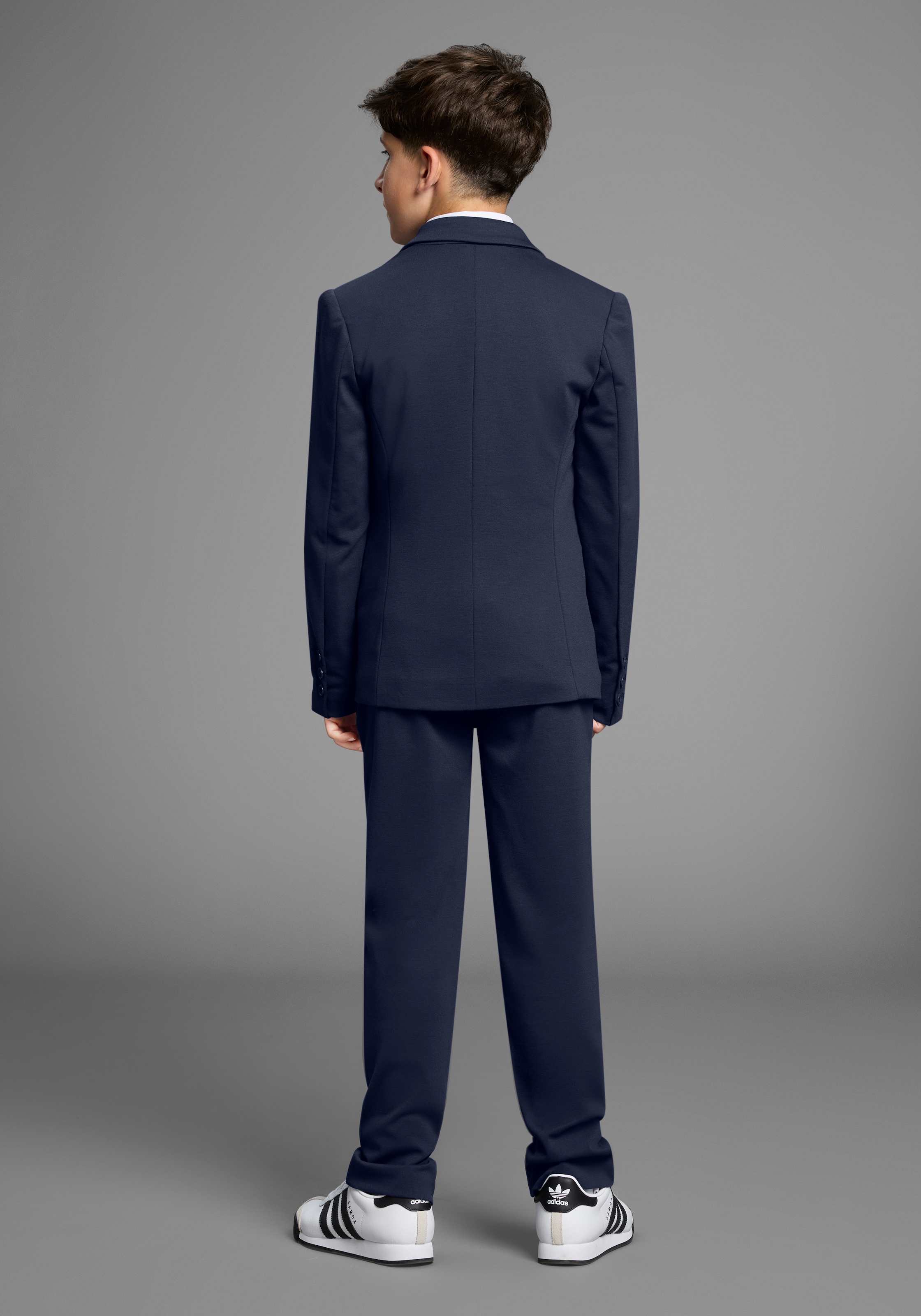 Bruno Banani Anzug »2tlg. Jersey Anzug für Jungen« Set, Sakko & Hose, 2 Stk. tlg. Basic Für jeden Anlass passend. Eleganter Jersey Anzug für TEENS

