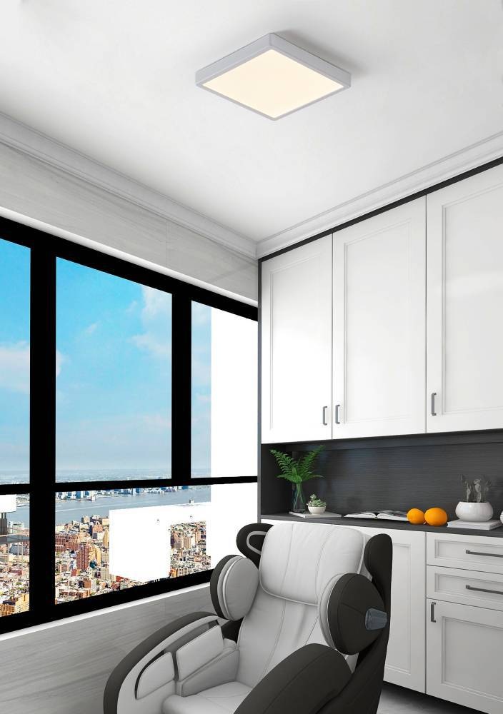 EGLO Deckenleuchte »ARGOLIS 2«, Leuchtmittel LED-Modul | LED fest integriert, Deckenleuchte aus Stahl - 20,5W - Warmweiß