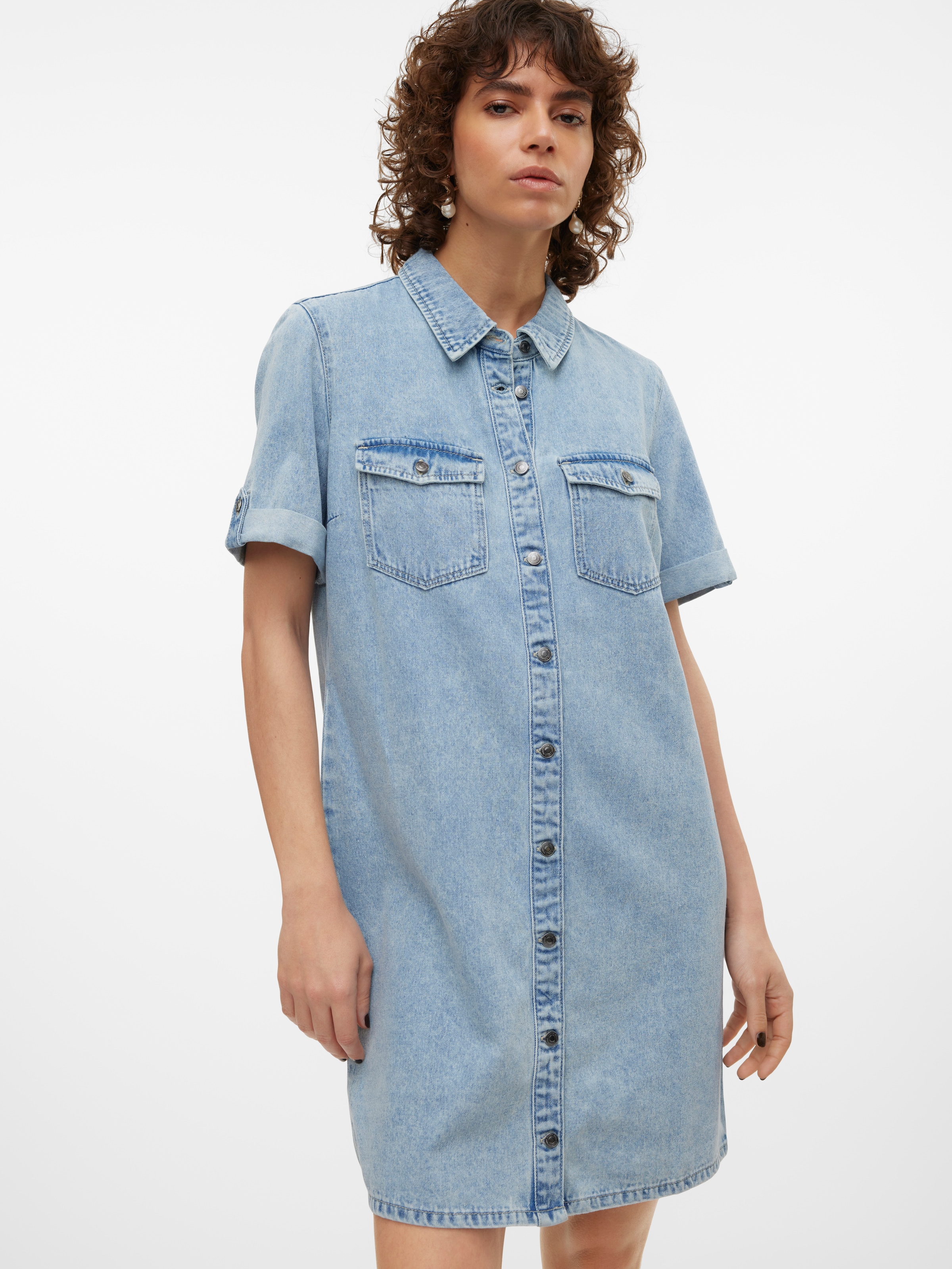 Vero Moda Jeanskleid »VMJENNIE SS SHORT DENIM DRESS NOOS«
