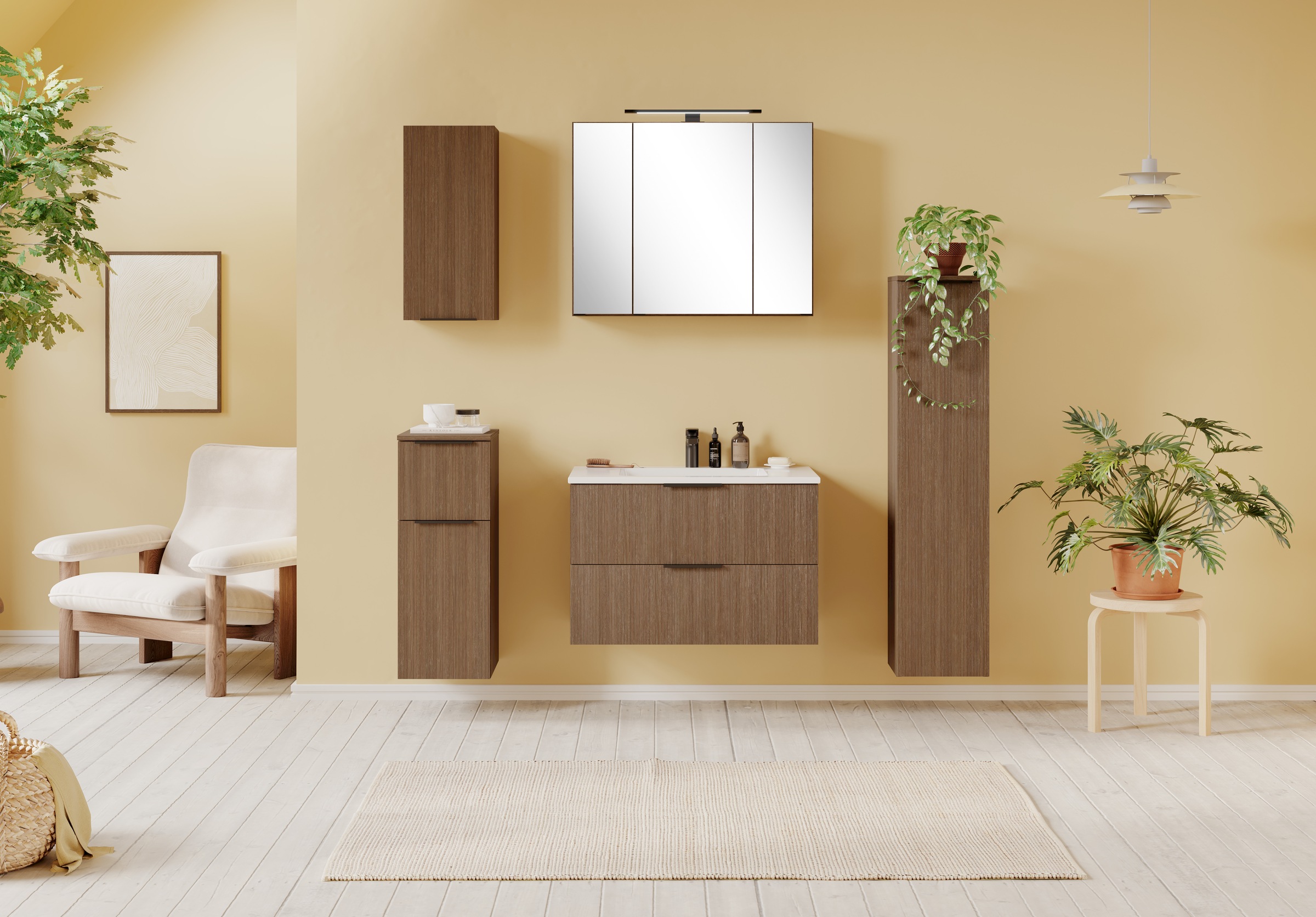 welltime Unterschrank, Welltime, B 30 cm, reversibel, gedämpfte Scharniere & Softclose-Fkt.