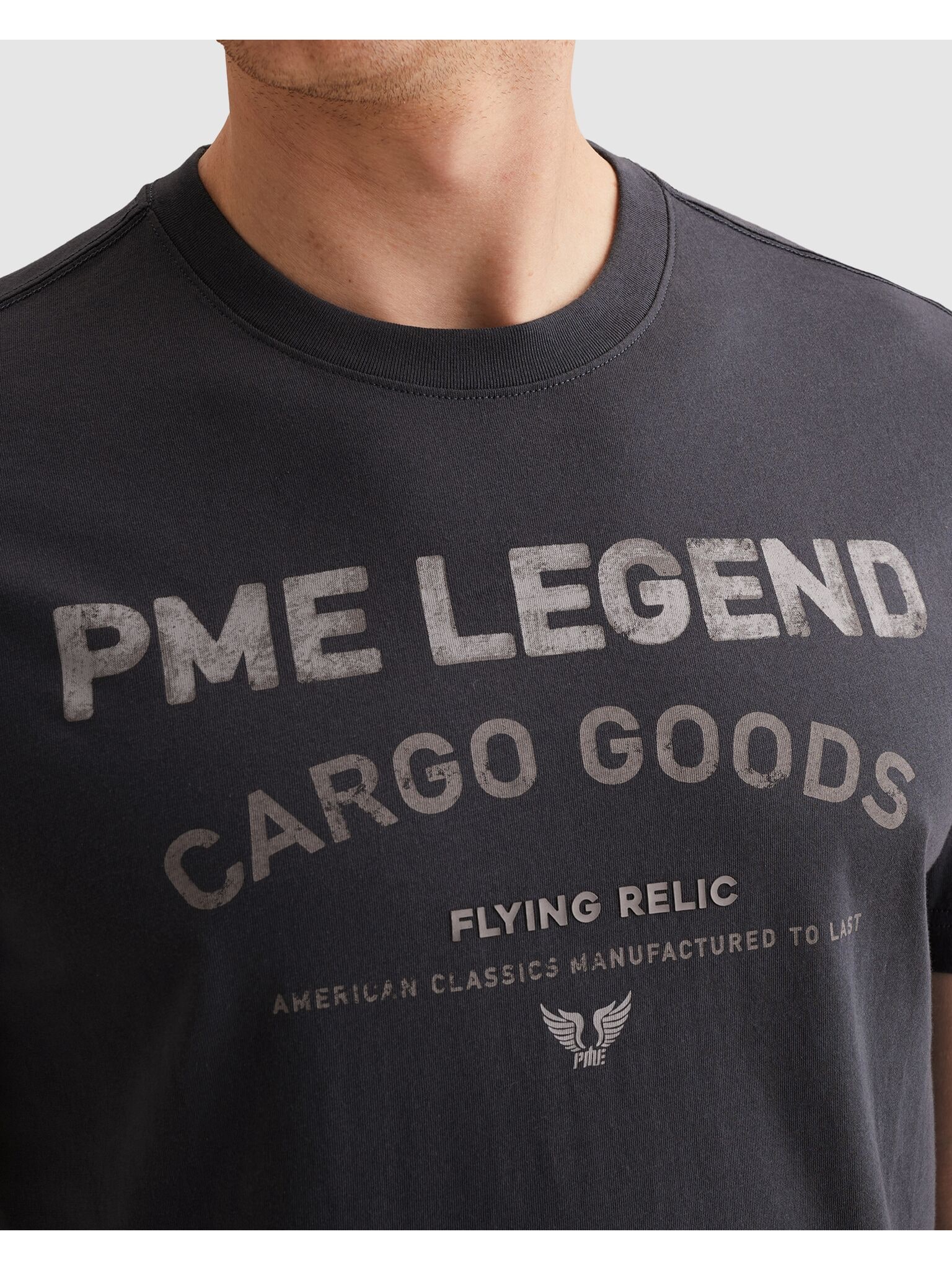 PME LEGEND T-Shirt »Short sleeve r-neck single jersey graphic« mit Logo Print