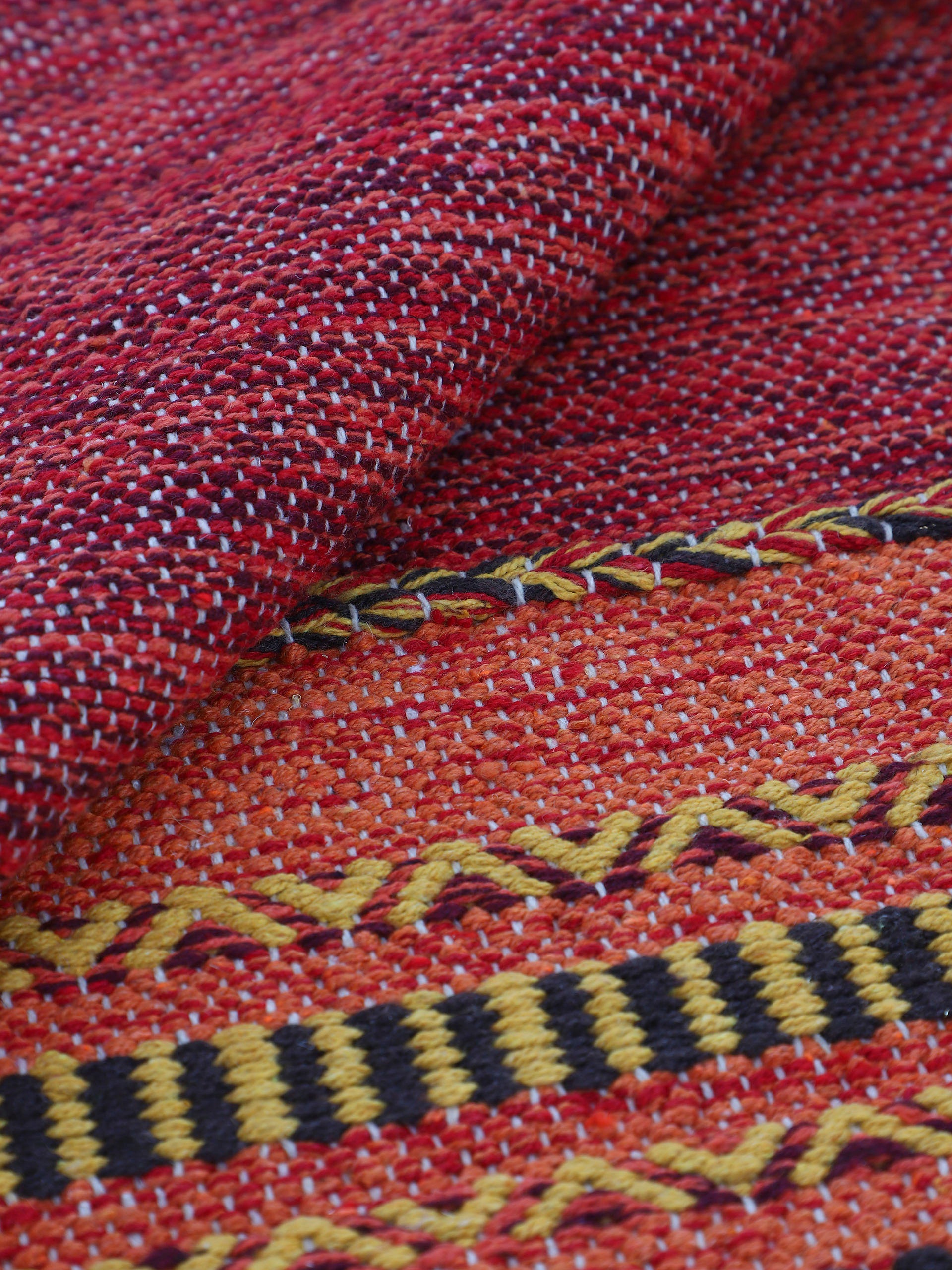 carpetfine Läufer »Kelim Azizi«, rechteckig, 5 mm Höhe, Baumwolle, Wendeteppich mit Fransen, Wohnzimmer