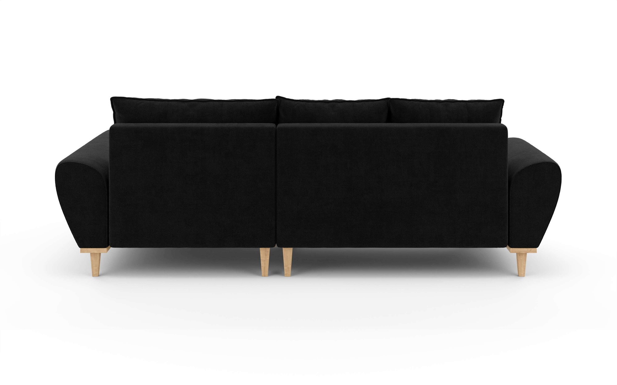 Home affaire Ecksofa »Ahrdorf mit Bettfunktion und Bettkasten, Maße: B/H/T 268/86/175 cm«, L-Form mit 3 Rückenkissen und moderne gerundete Armlehnen