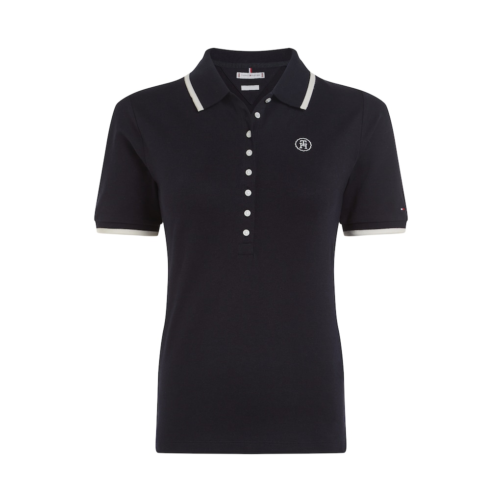 Tommy Hilfiger Poloshirt »SLIM SMD TIPPING LYOCELL POLO SS«